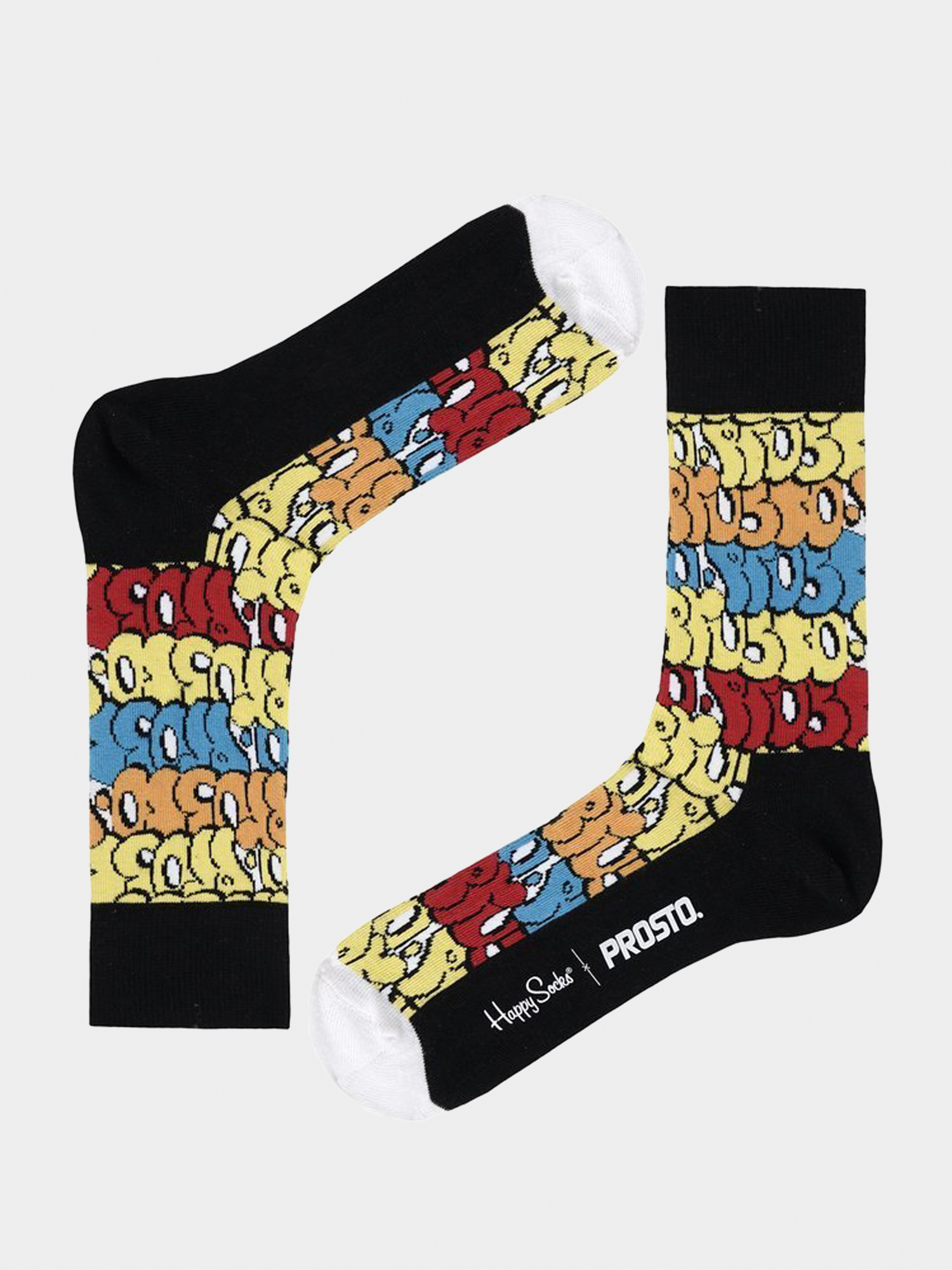 Skarpetki Happy Socks Prosto Trow Up (black/multi)