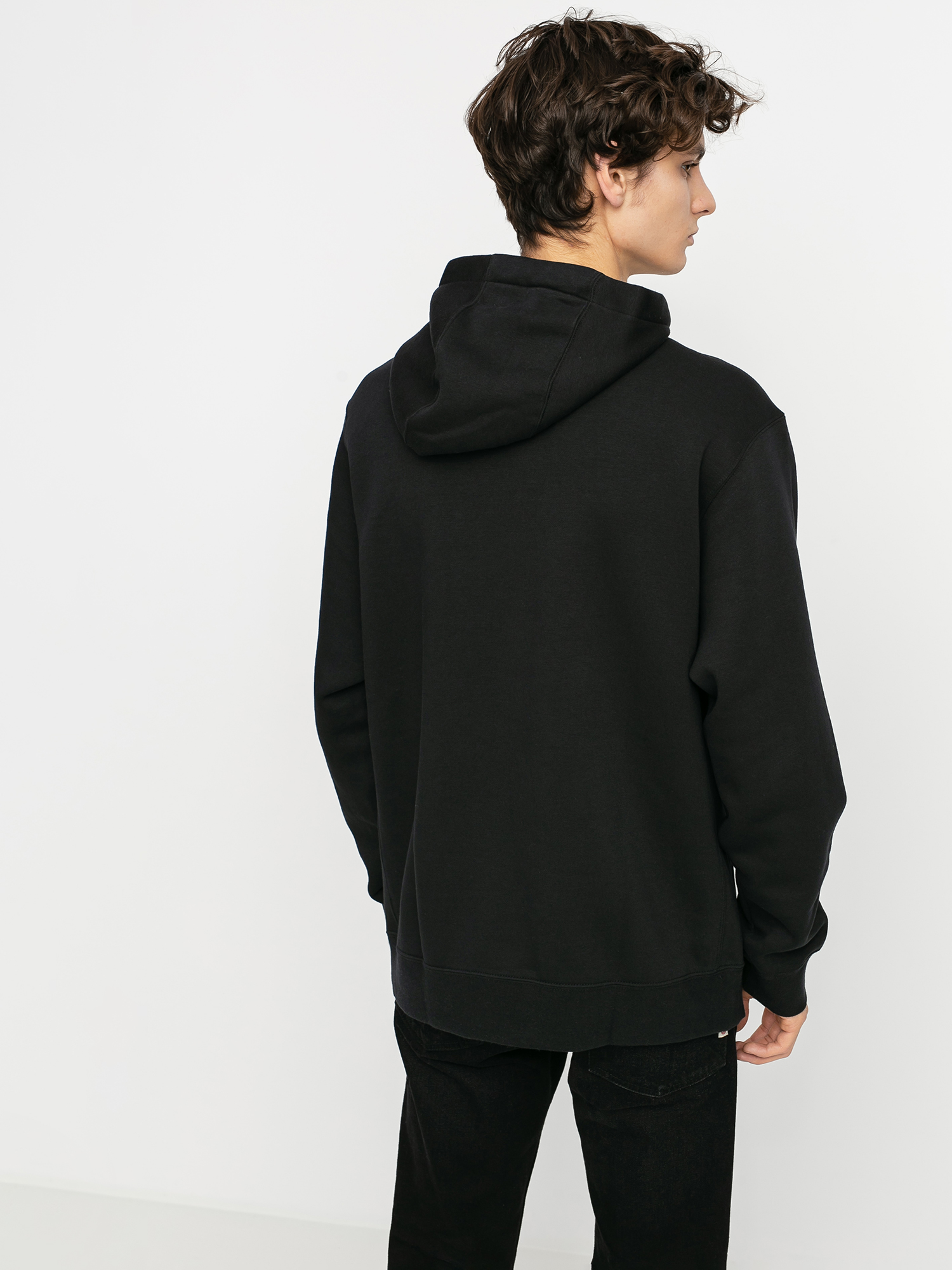 Bluza z kapturem Nike Sportswear Club ZHD (black/black/white)