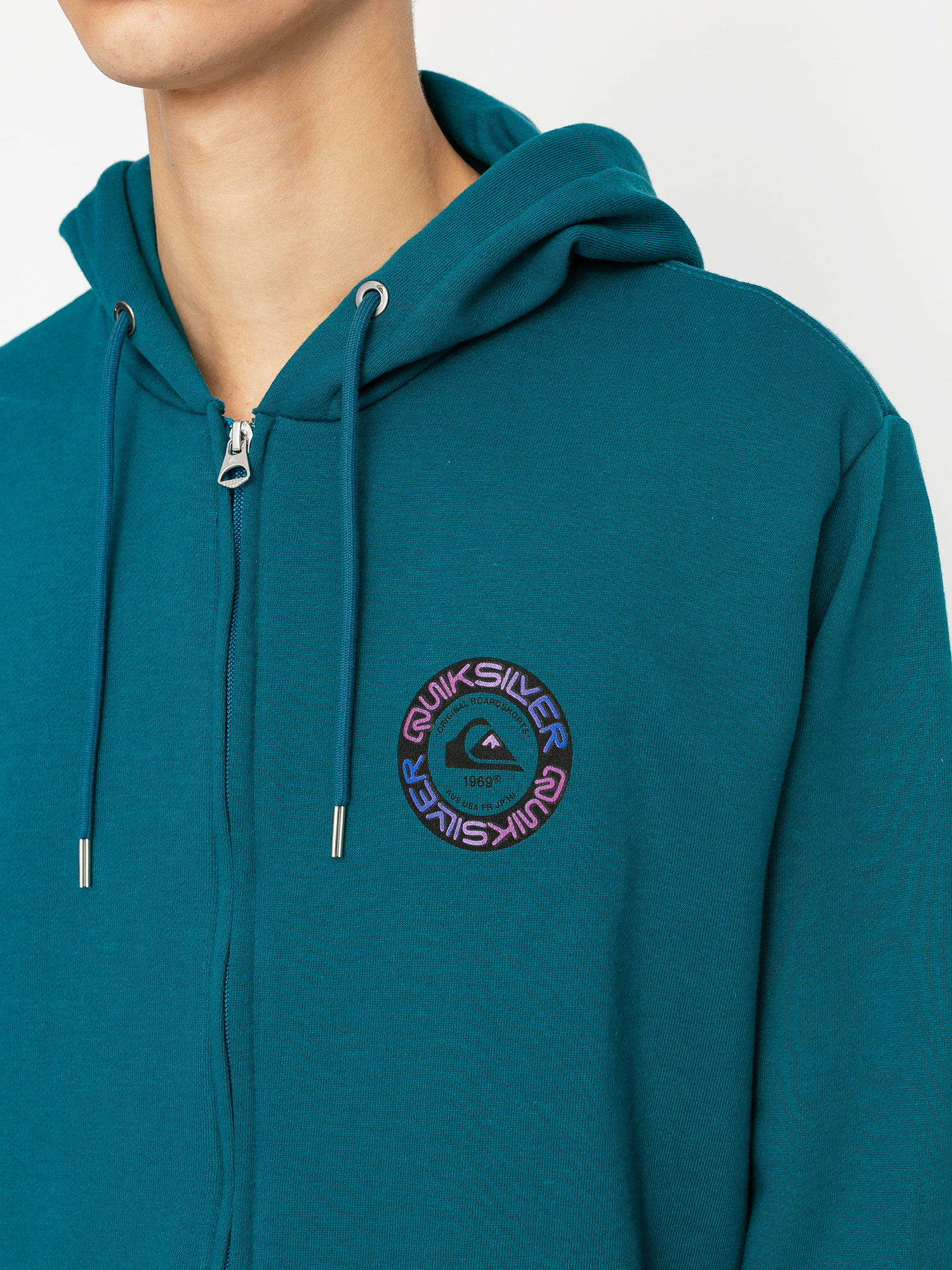 Bluza z kapturem Quiksilver Time Circle ZHD (blue coral)