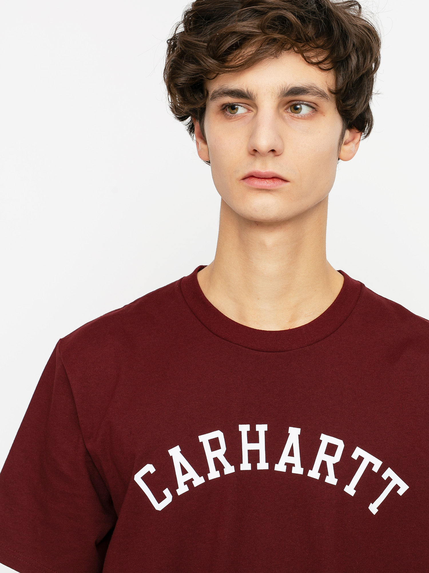 T-shirt Carhartt WIP University (bordeaux/white)