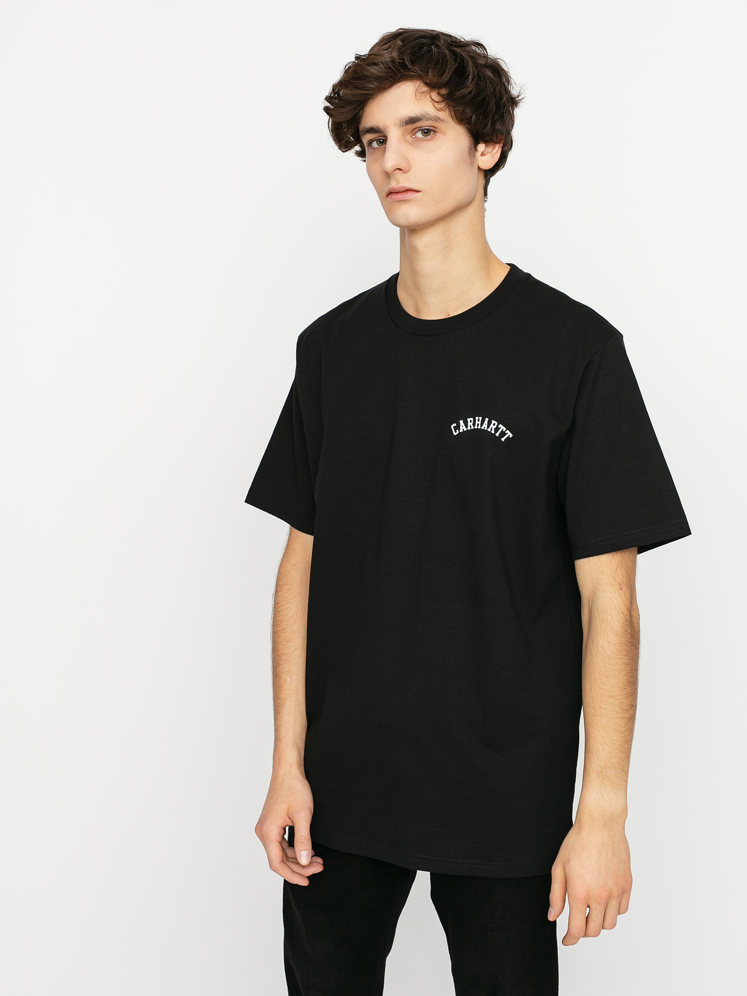 T-shirt Carhartt WIP University Script (black/white)