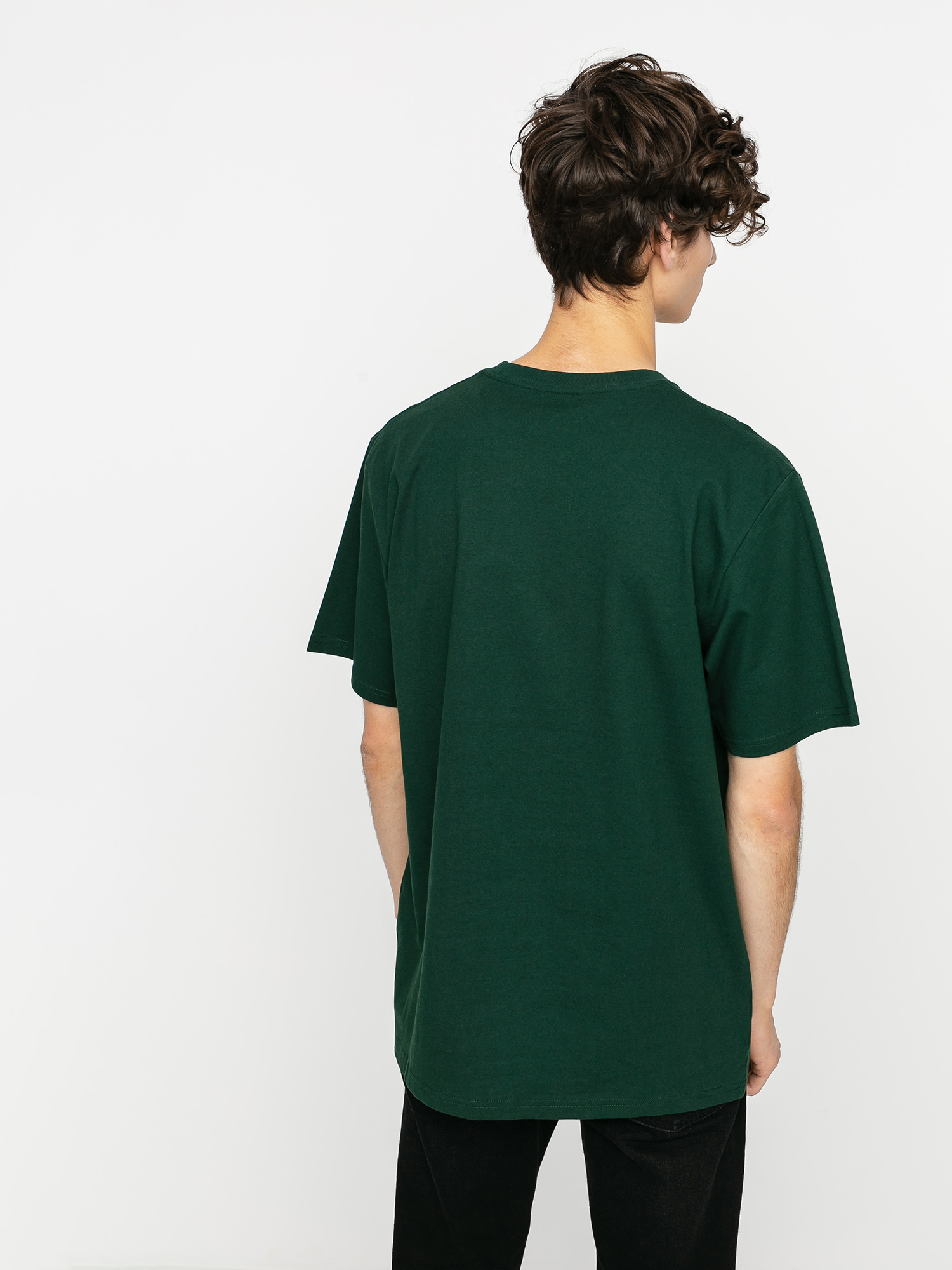 T-shirt Carhartt WIP University Script (bottle green/white)