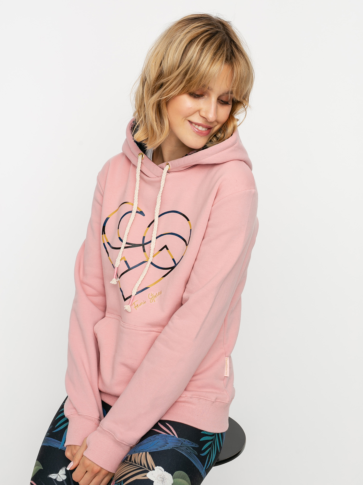 Bluza z kapturem Femi Stories Tomma HD Wmn (pnk)