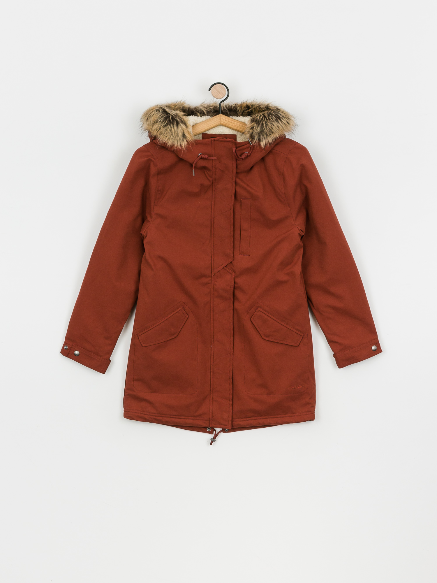 Kurtka Volcom Less Is More 5K Parka Wmn (brick)