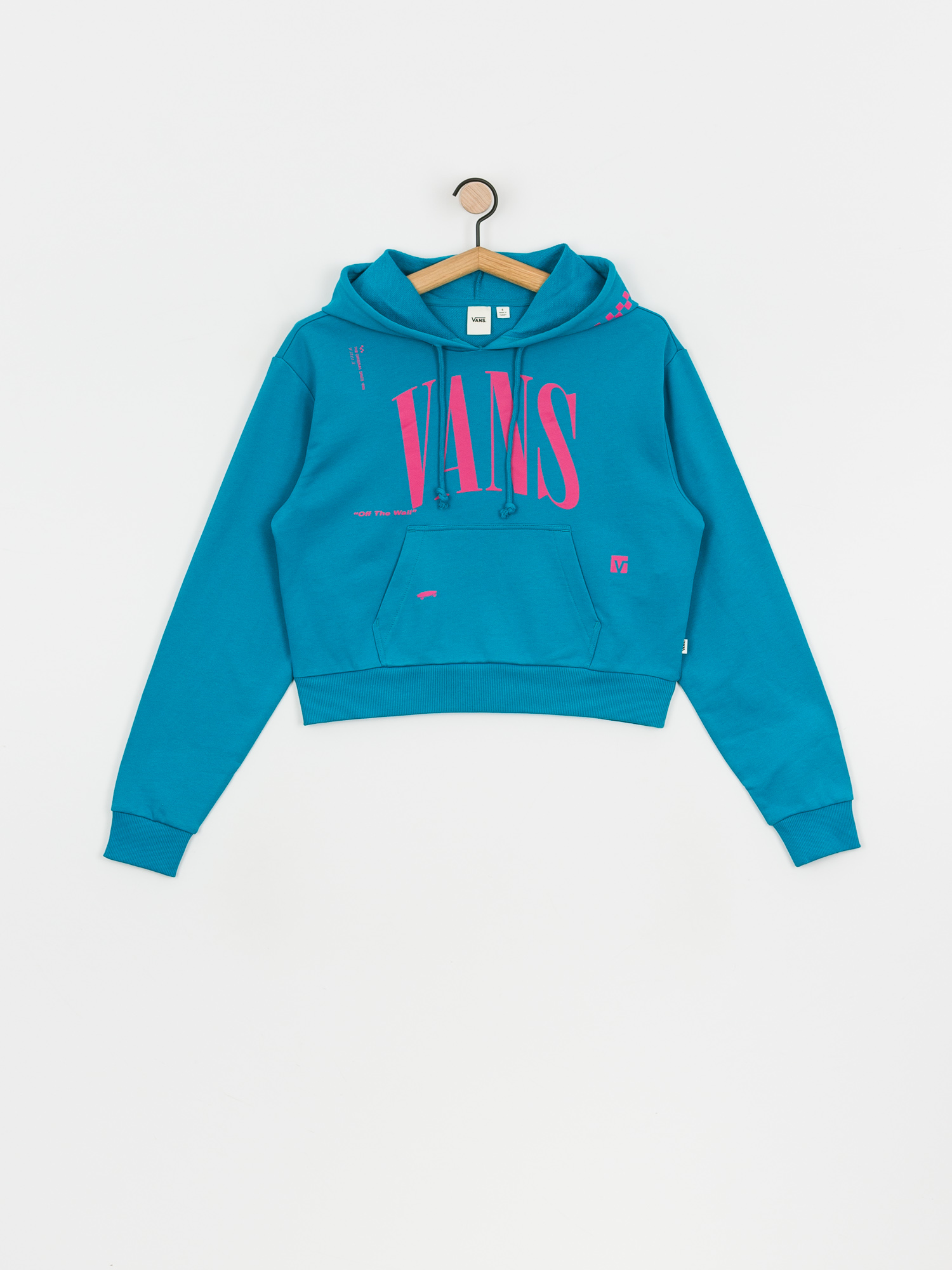 Bluza z kapturem Vans Kaye Crop HD Wmn (enamel blue)