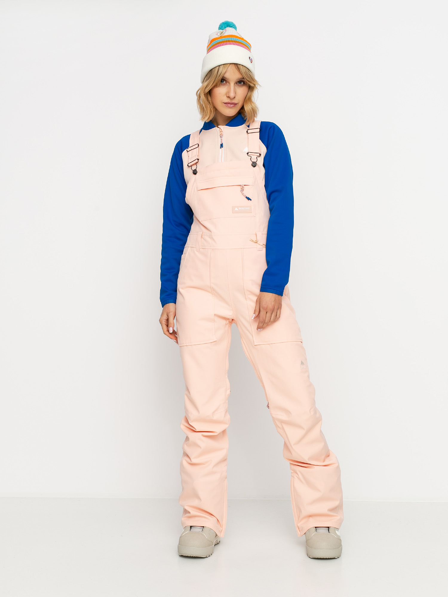 Damskie Spodnie snowboardowe Burton Avalon Bib (peach melba)
