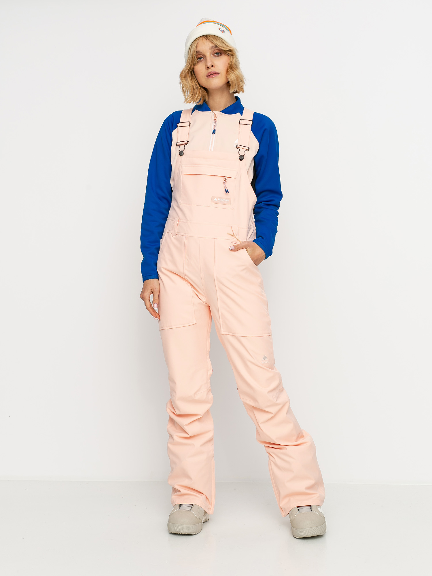 Damskie Spodnie snowboardowe Burton Avalon Bib (peach melba)