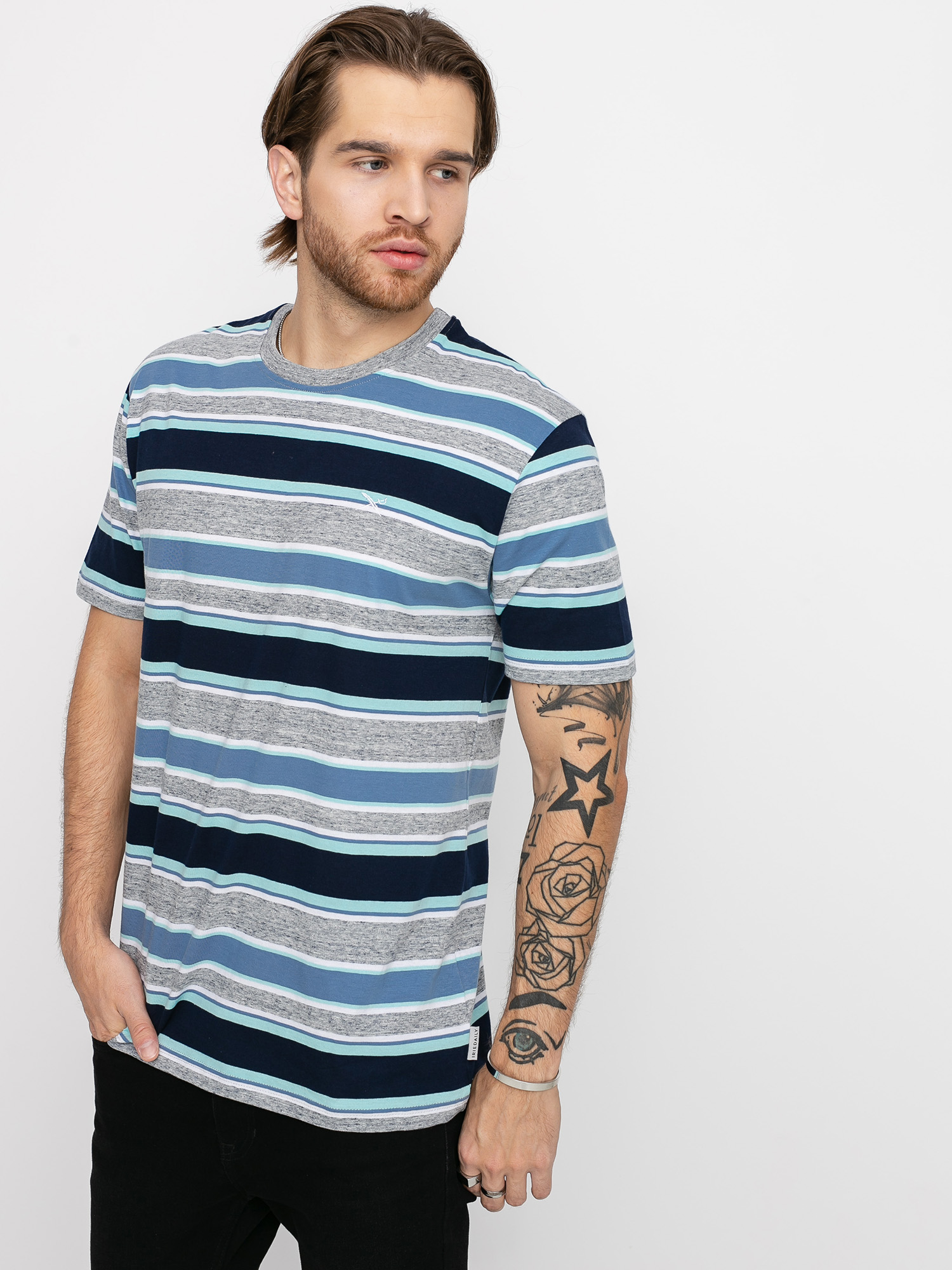T-shirt Iriedaily Chamisso Retro (greyblue)