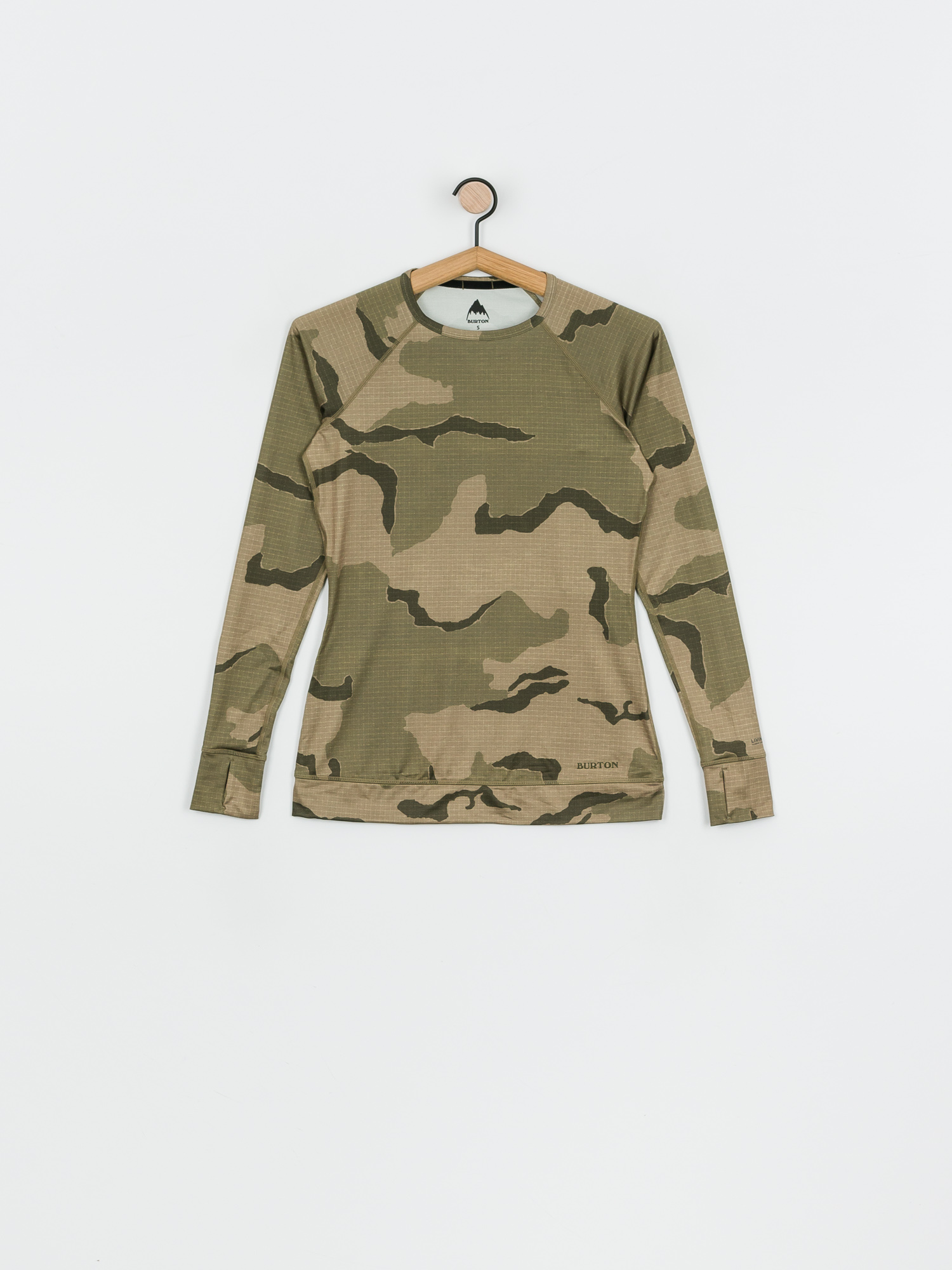 Damski Longsleeve aktywny Burton Lightweight X Base Layer Crew (barren camo)