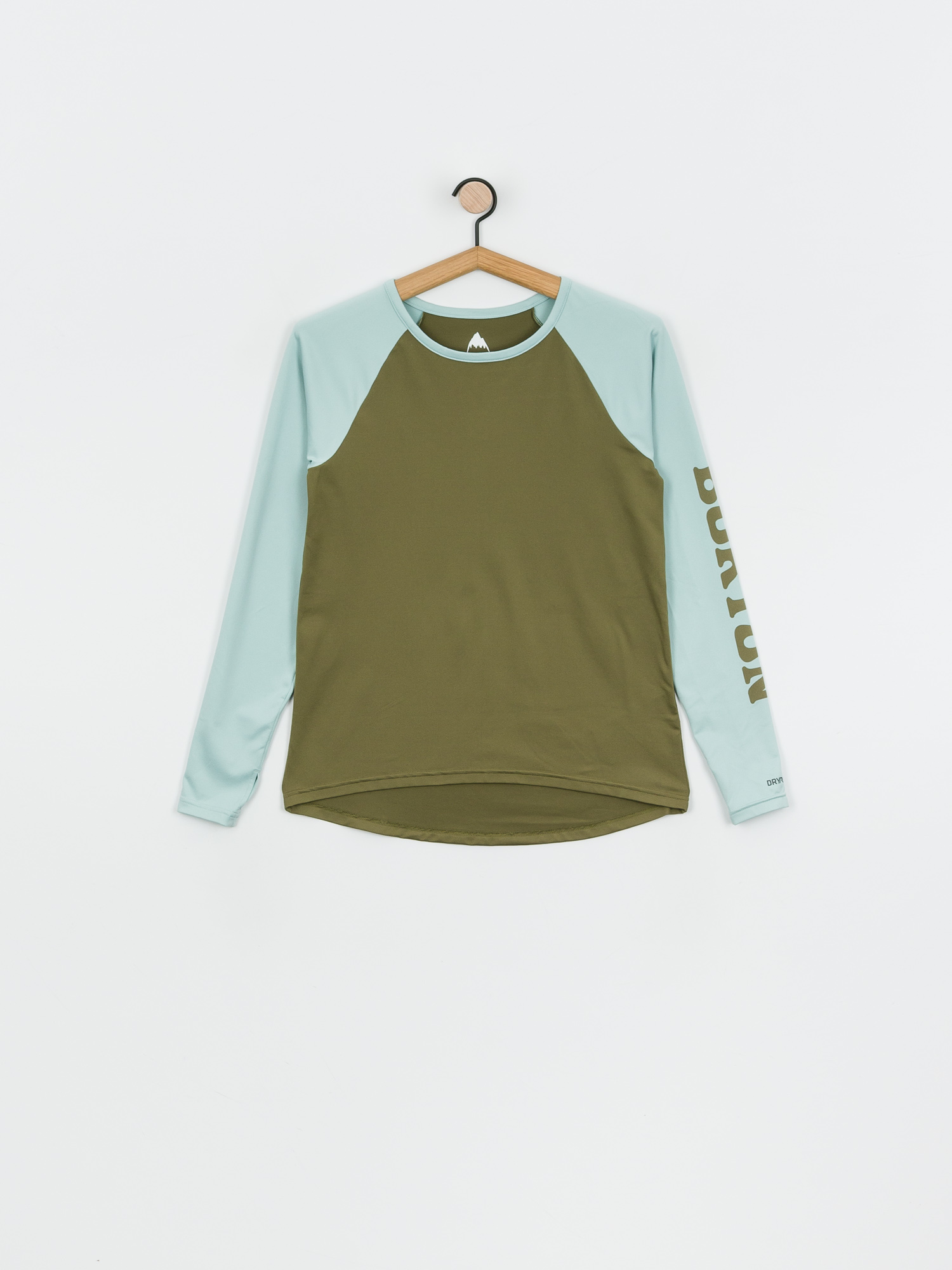 Damski Longsleeve aktywny Burton Roadie Base Layer Tech (martini olive/ether blue)