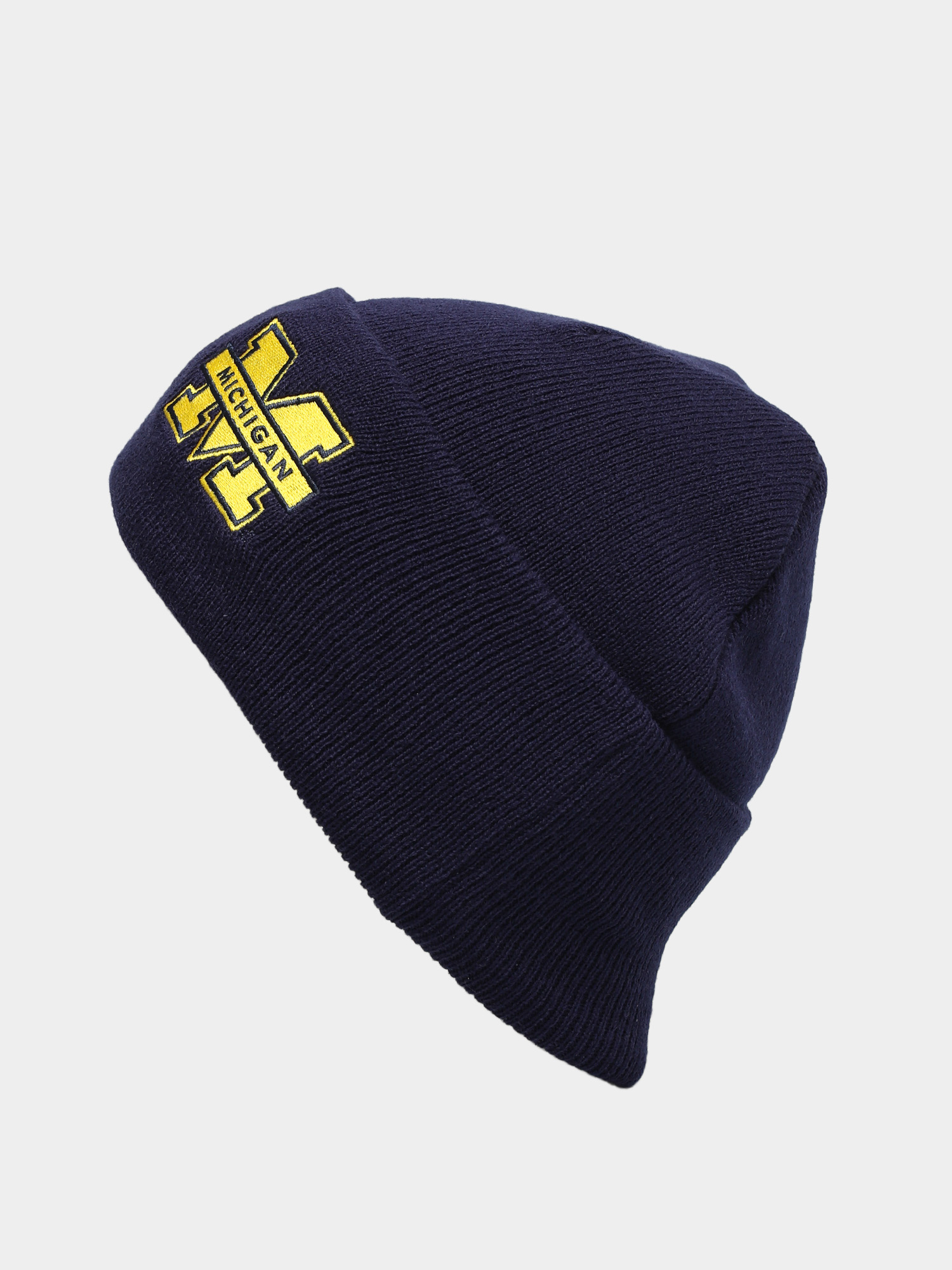 Czapka zimowa Mitchell & Ness Logo Cuff Knit (uniwersity of michigan/navy)