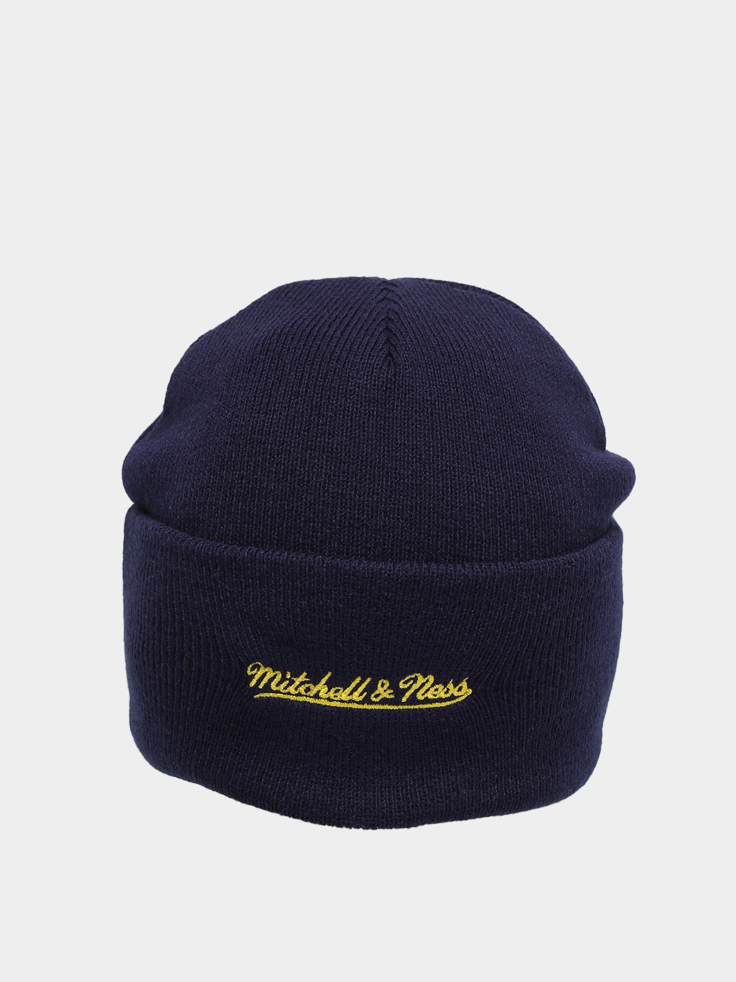 Czapka zimowa Mitchell & Ness Logo Cuff Knit (uniwersity of michigan/navy)