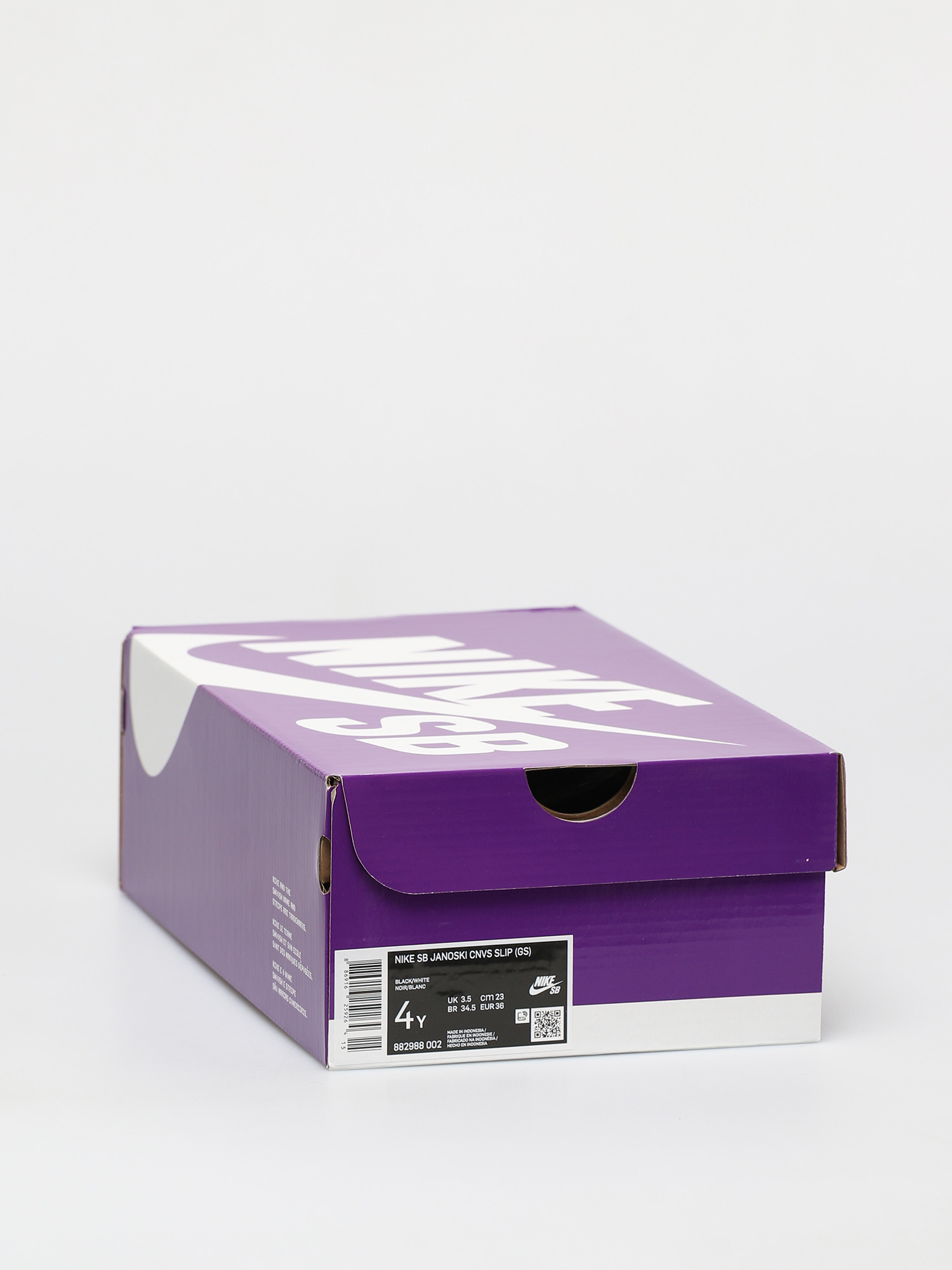 Buty Nike SB Stefan Janoski Canvas Slip Gs (black/white)