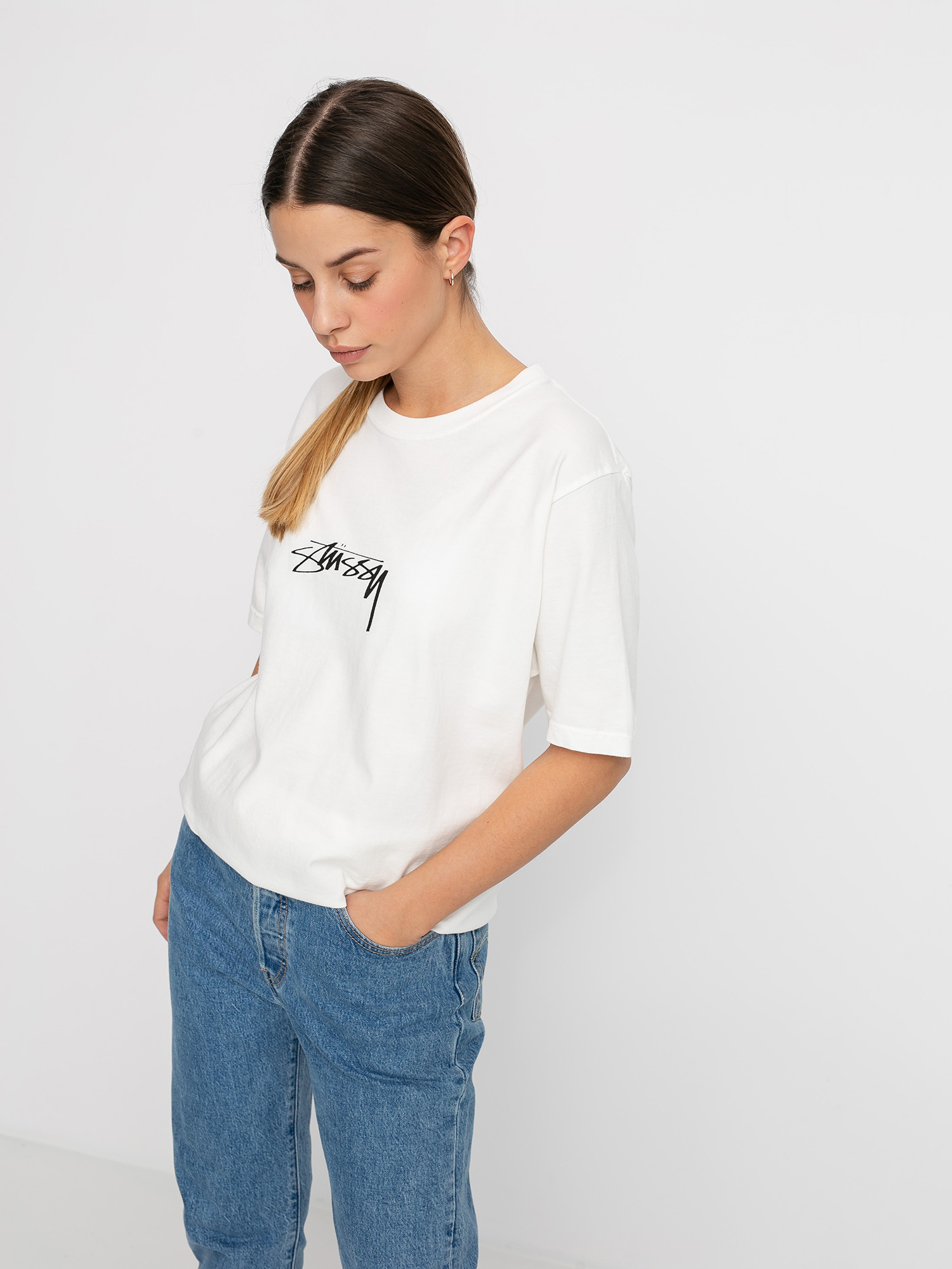 T-shirt Stussy Increase The Peace Pig Dyed Wmn (natural)