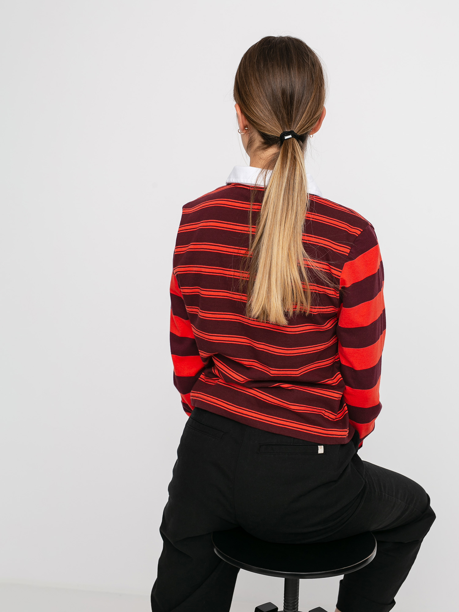 Longsleeve Vans Stripe Block Polo Wmn (port royale)