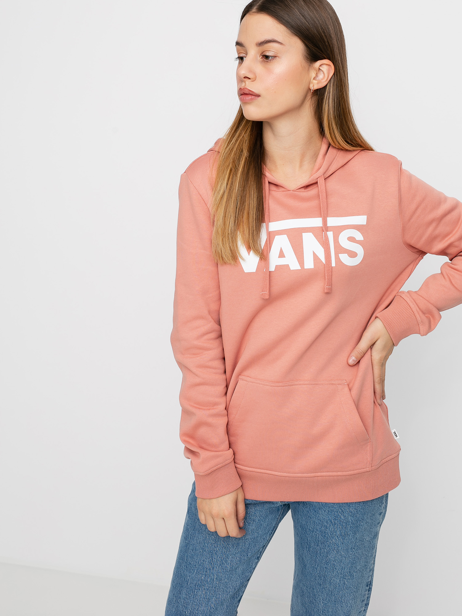 Bluza z kapturem Vans Classic V II HD Wmn (rose dawn)