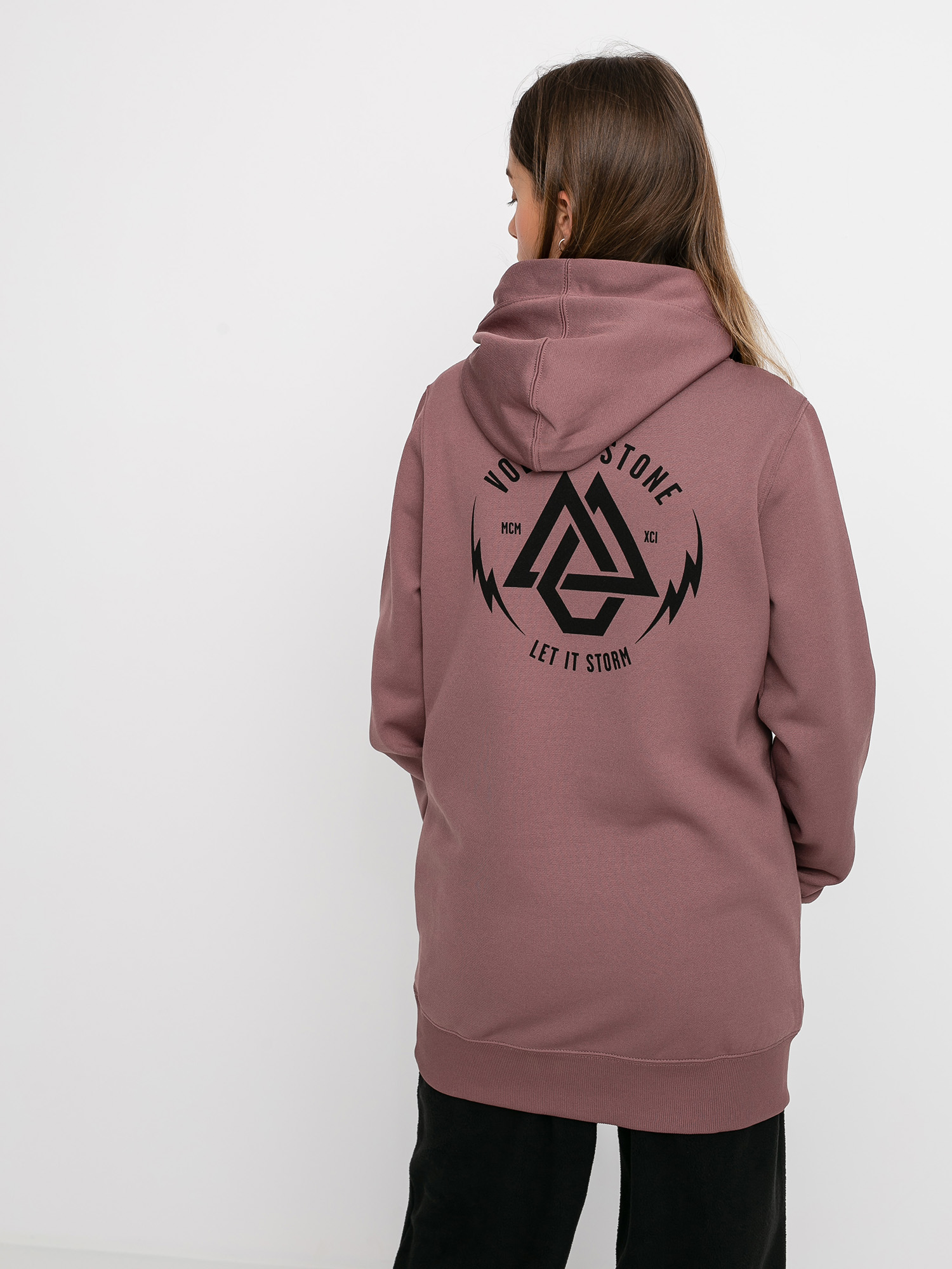 Damska Bluza aktywna Volcom Spring Shred HD (rose wood)