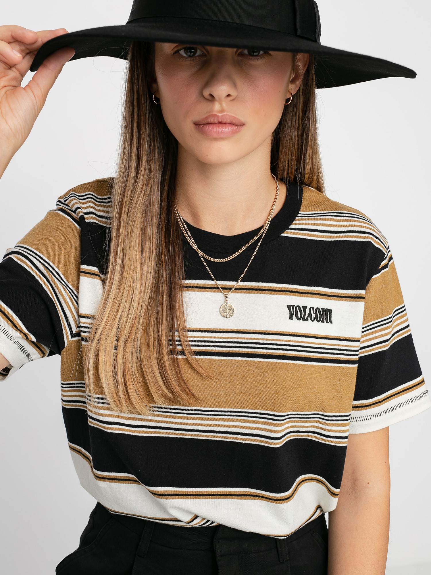 T-shirt Volcom Doing Fine Wmn (vintage gold)