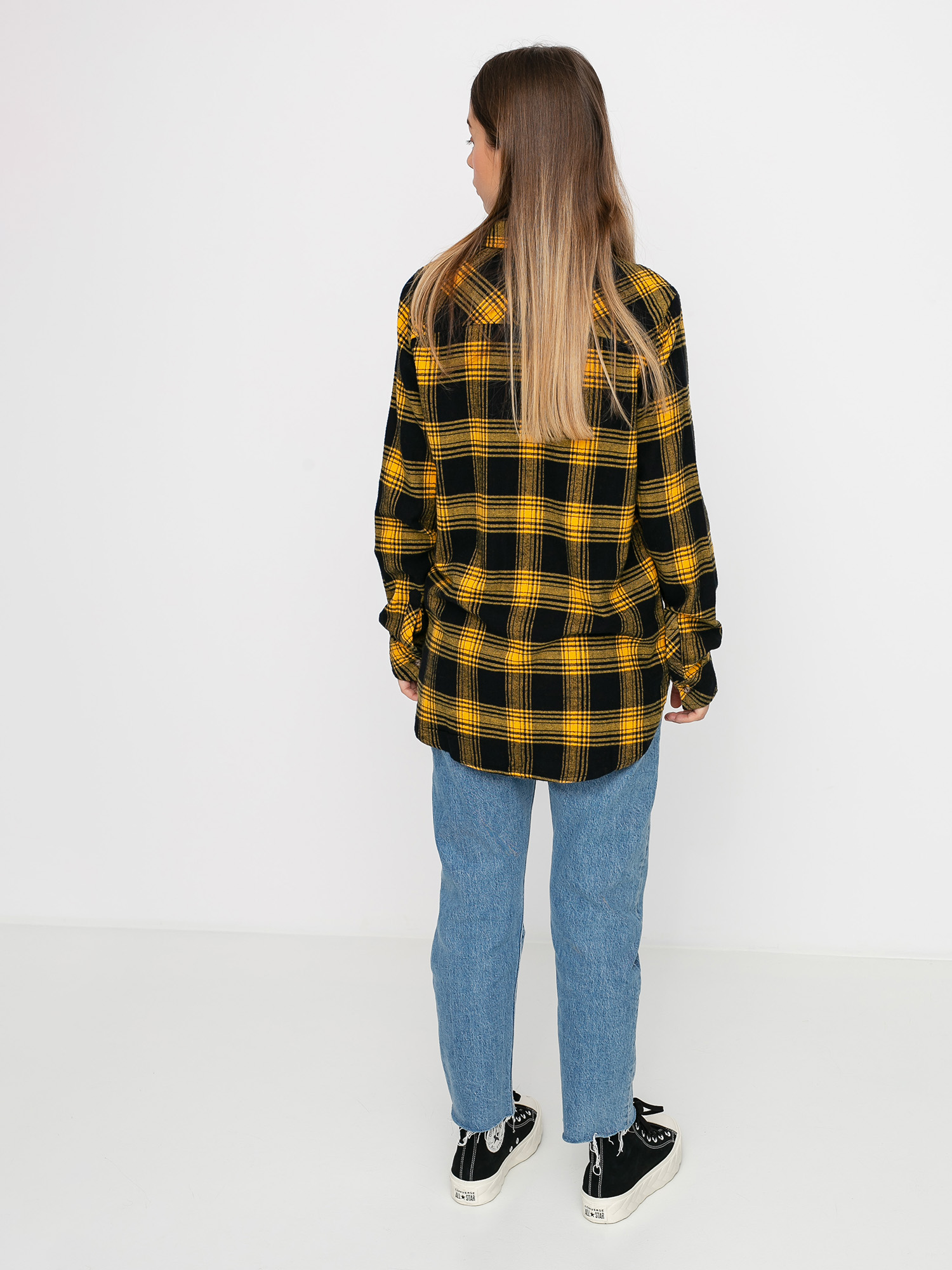 Koszula Volcom Getting Rad Plaid Ls Wmn (golden haze)