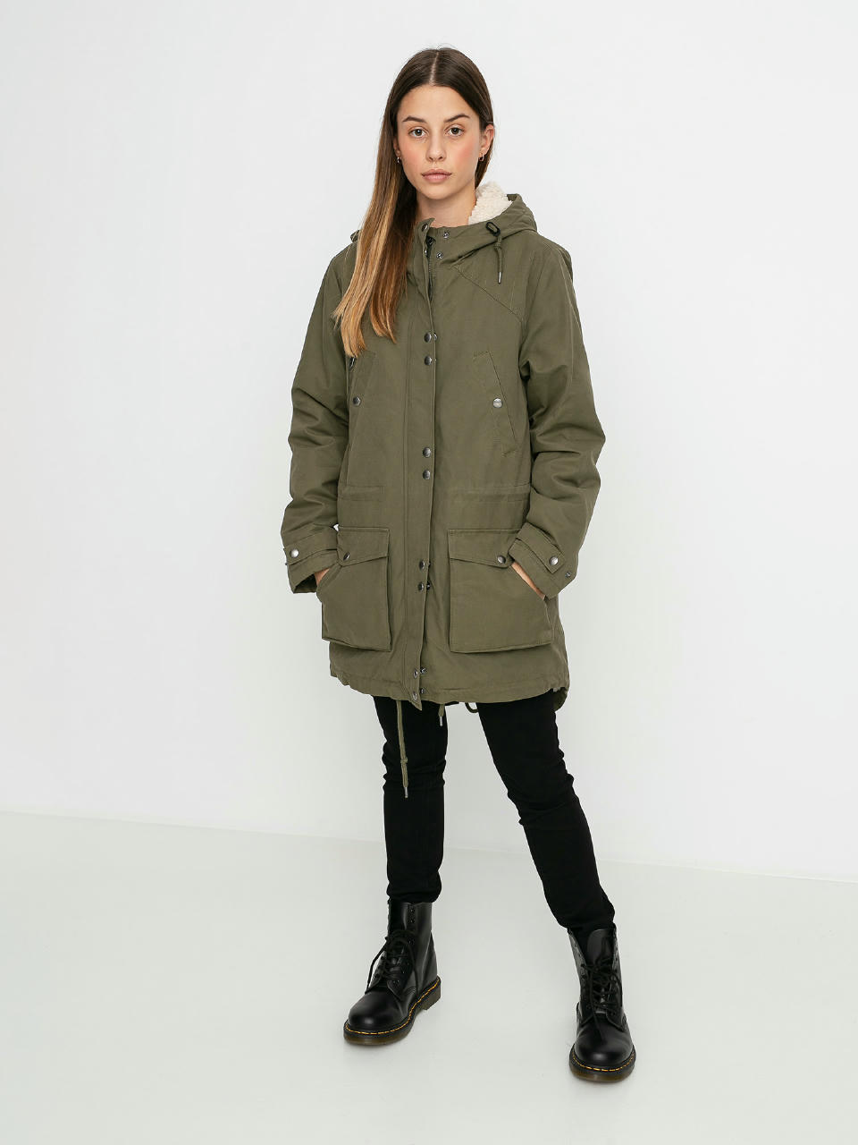 Kurtka Volcom Walk On By 5K Parka Wmn (olive)