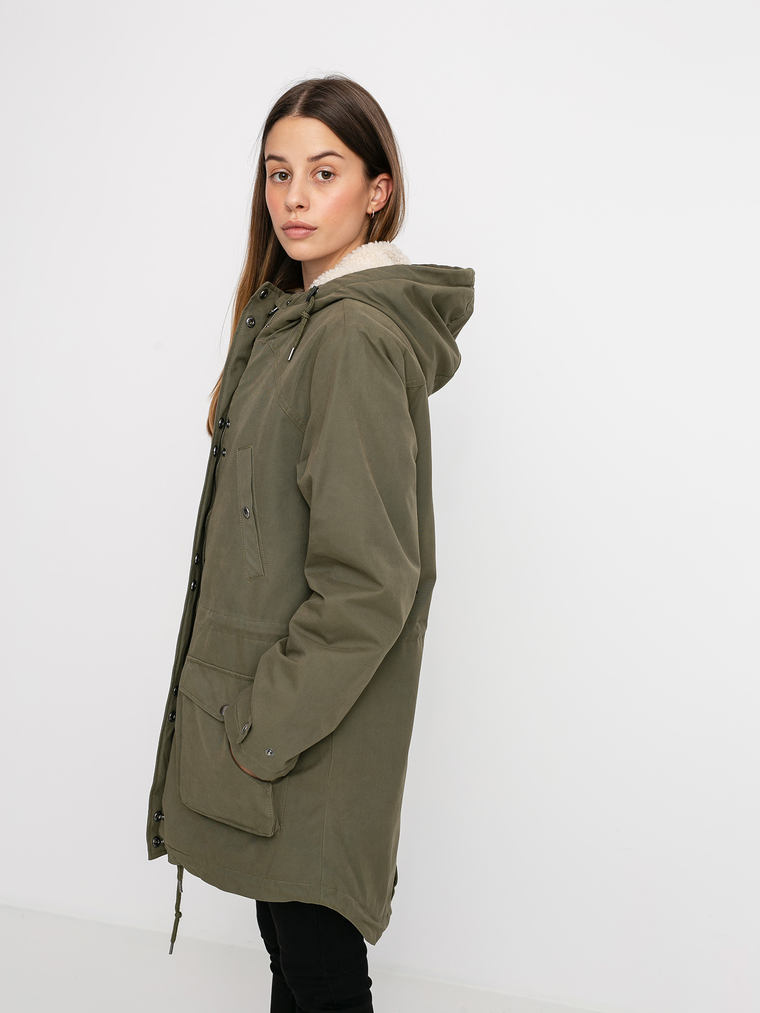 Kurtka Volcom Walk On By 5K Parka Wmn (olive)