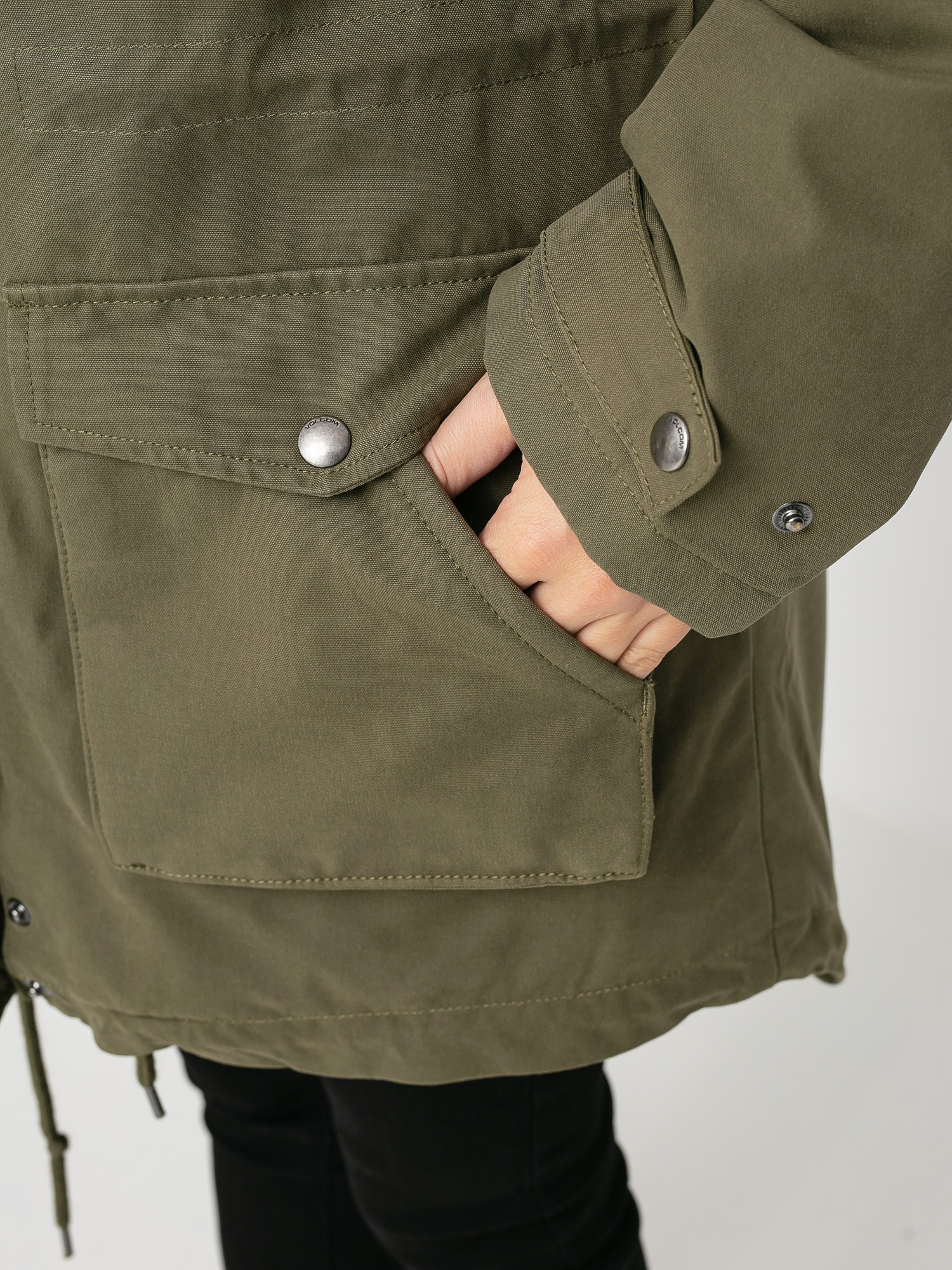 Kurtka Volcom Walk On By 5K Parka Wmn (olive)