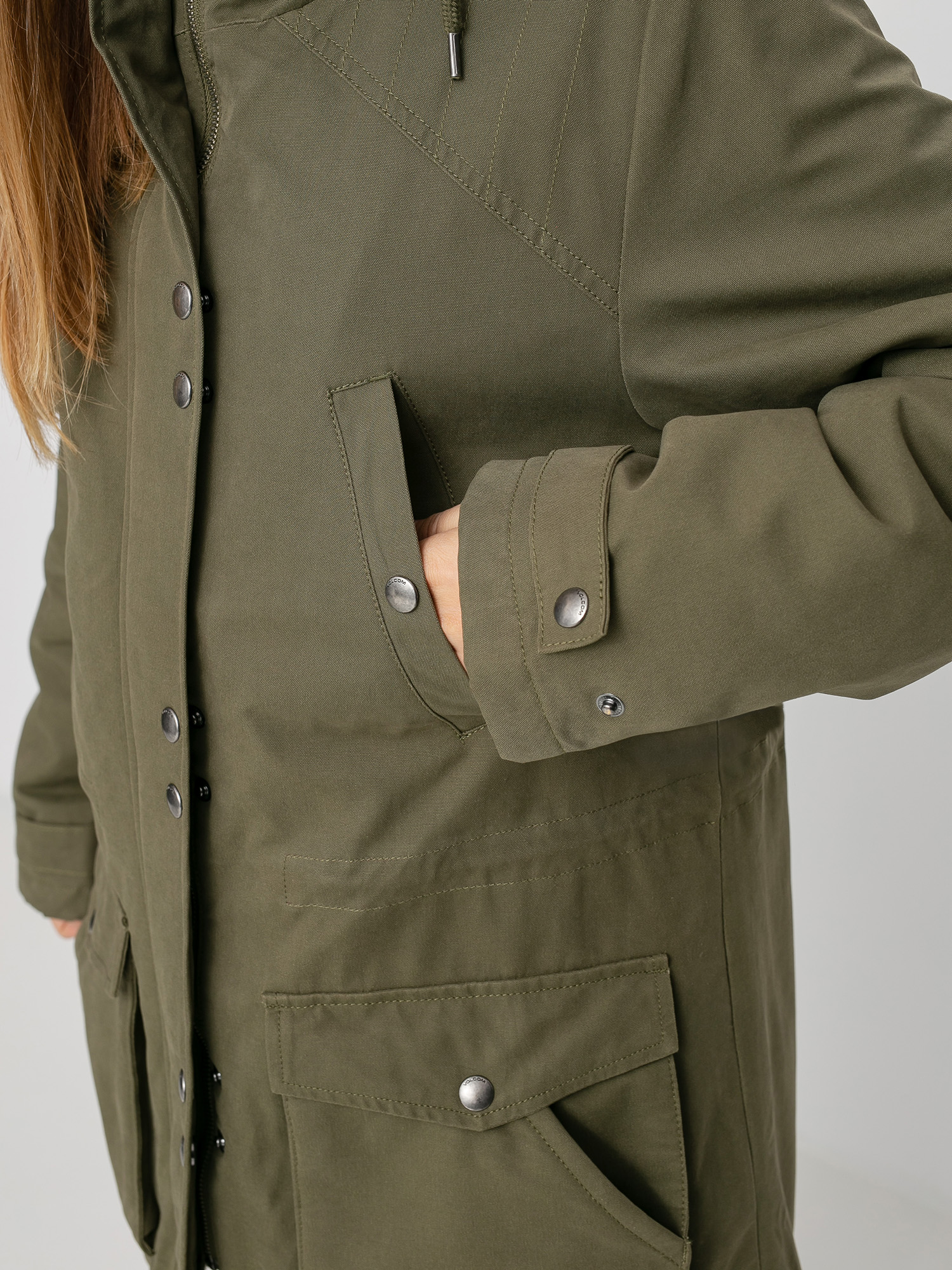 Kurtka Volcom Walk On By 5K Parka Wmn (olive)