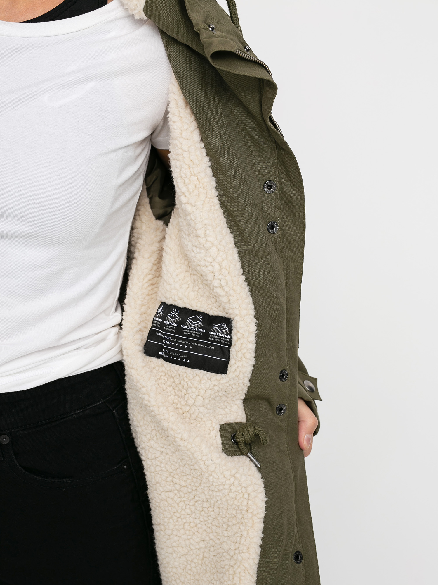 Kurtka Volcom Walk On By 5K Parka Wmn (olive)