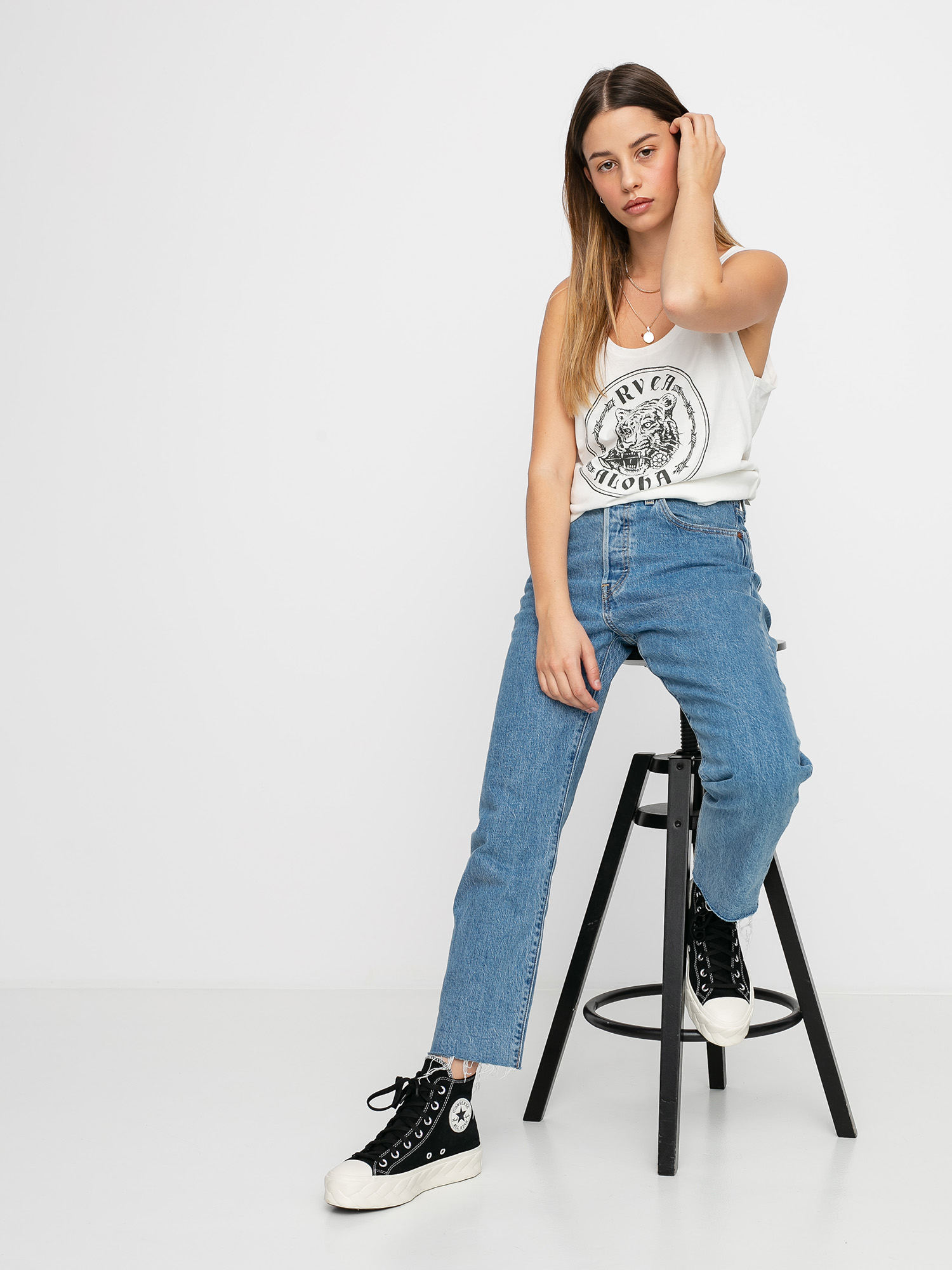Koszulka RVCA Alohatiger Wmn (antique white)