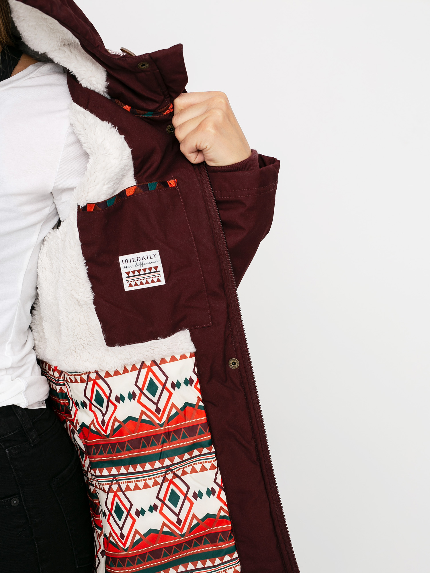 Kurtka Iriedaily Holina Coat Wmn (red wine)