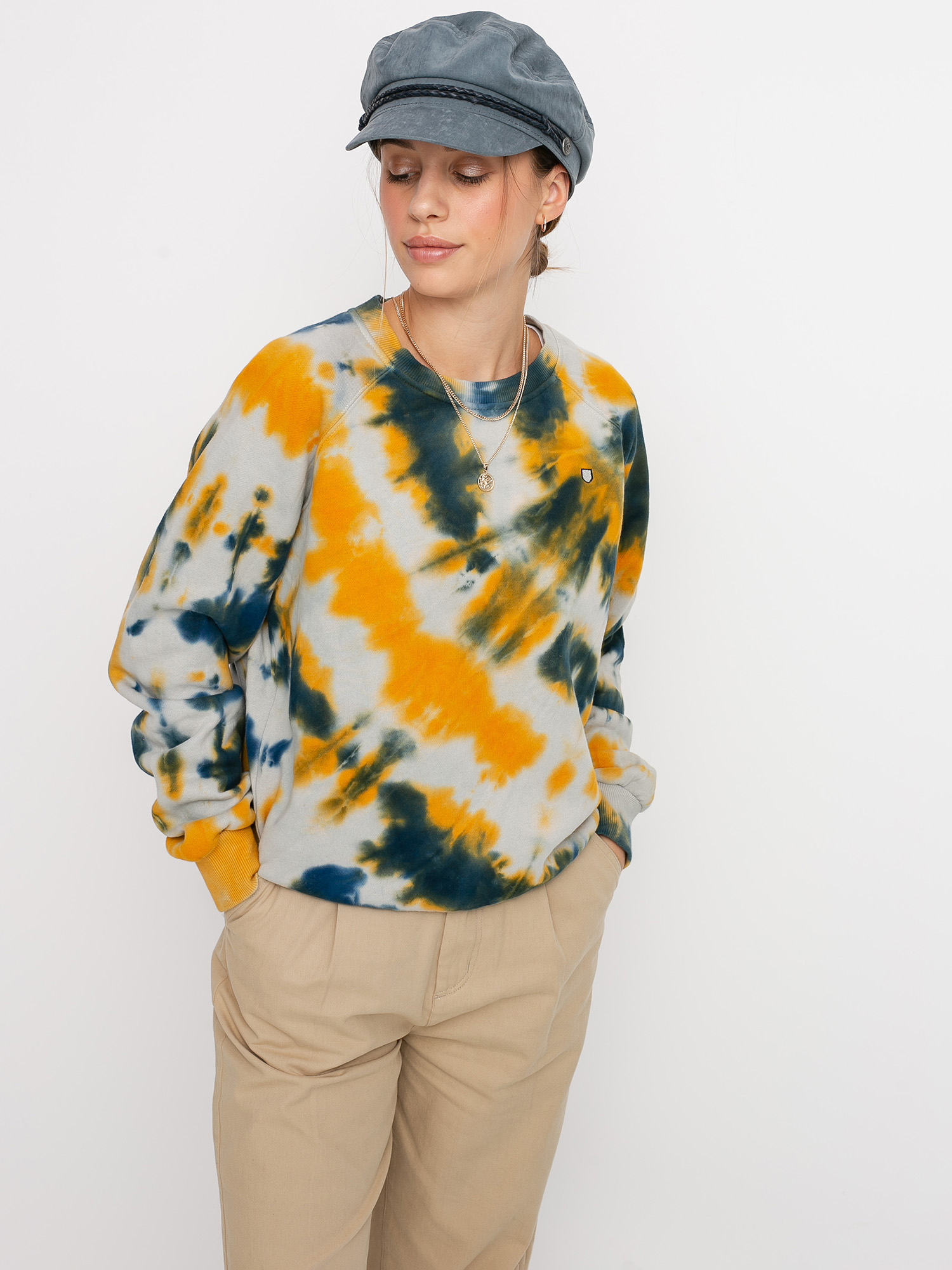 Bluza Brixton Vintage Raglan Crew Wmn (captain blue)
