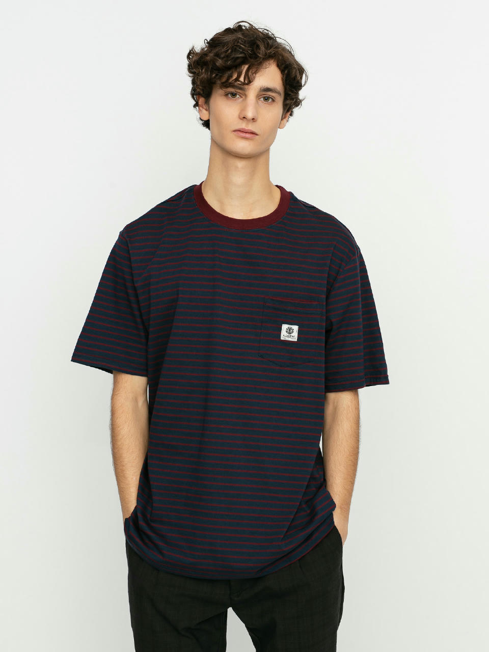 T-shirt Element Basic Stripes (eclipse navy)