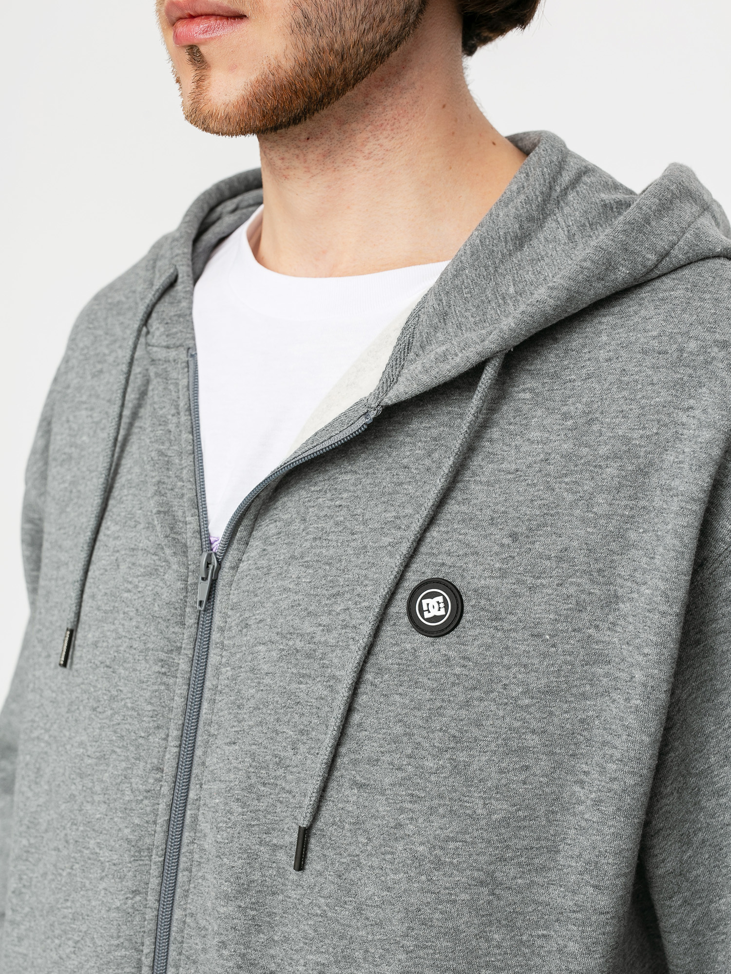 Bluza z kapturem DC Riot ZHD (medium grey heather)