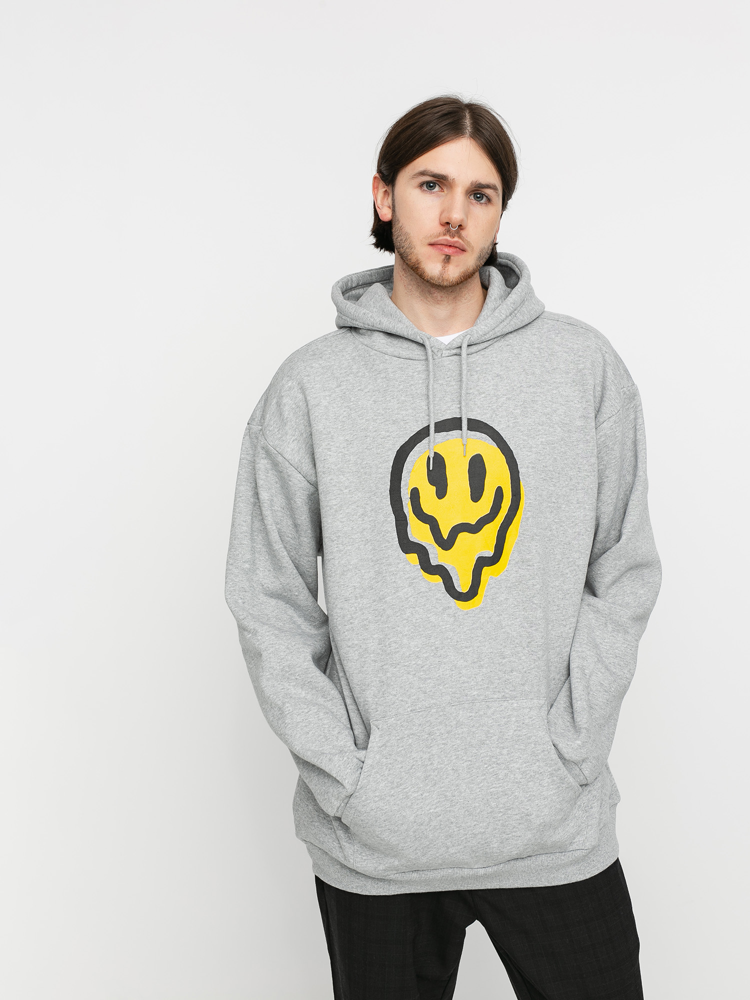 Bluza z kapturem Brixton Melter HD (heather grey)