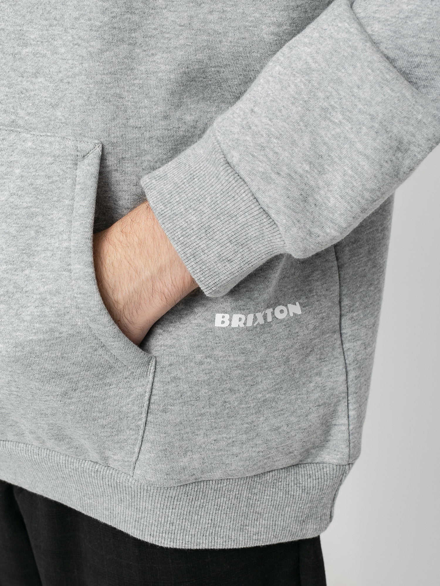 Bluza z kapturem Brixton Melter HD (heather grey)