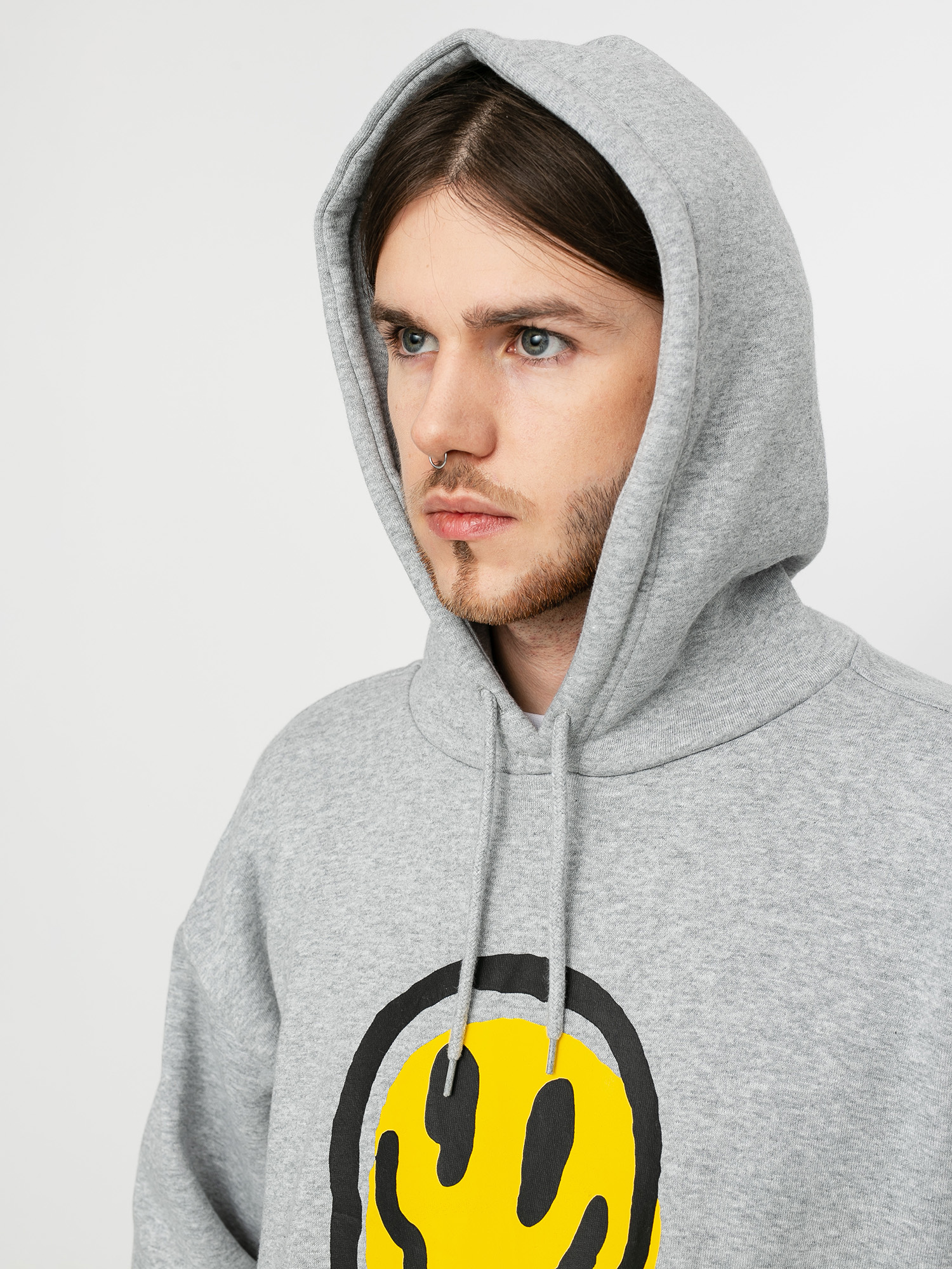 Bluza z kapturem Brixton Melter HD (heather grey)
