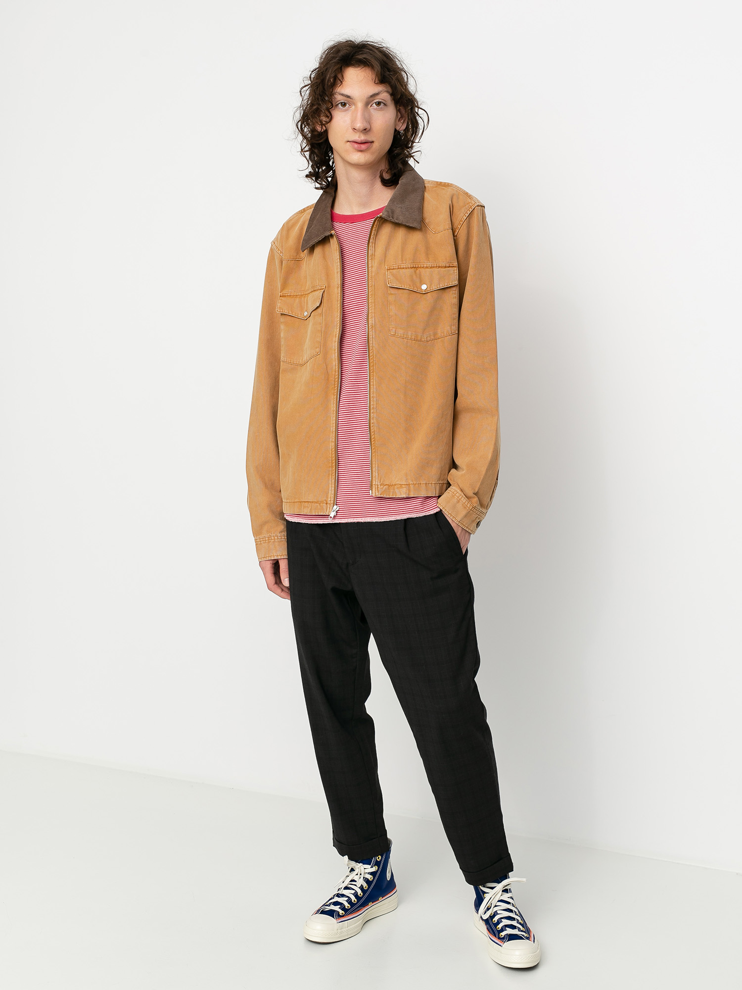 Kurtka Stussy Washed Canvas Work (gold)