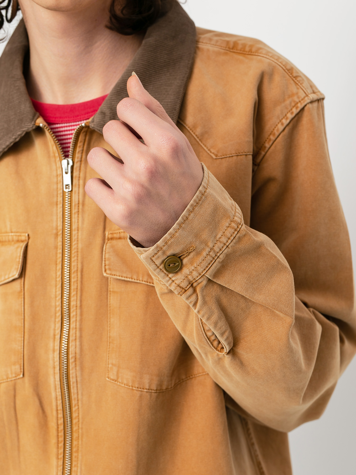 Kurtka Stussy Washed Canvas Work (gold)