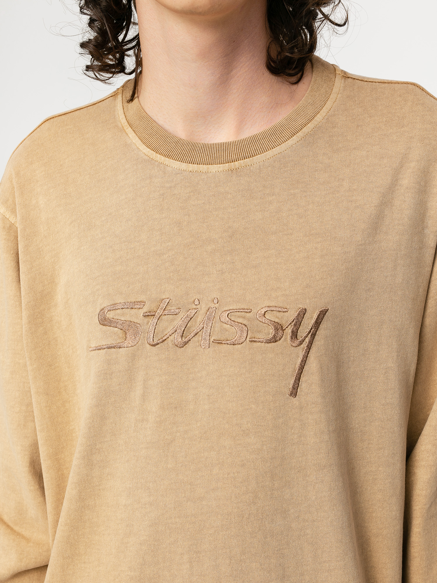 Longsleeve Stussy River (khaki)