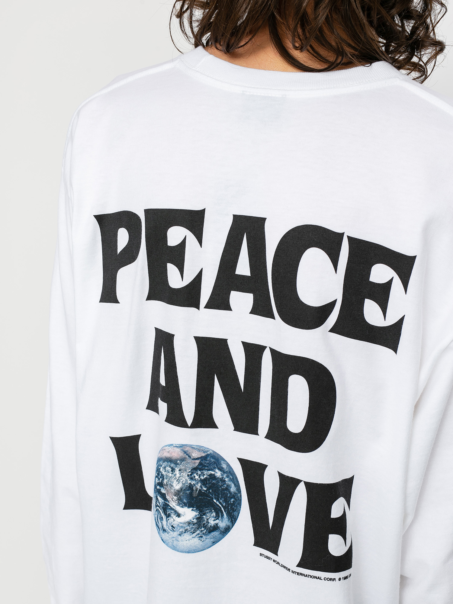 Longsleeve Stussy Peace & Love (white)