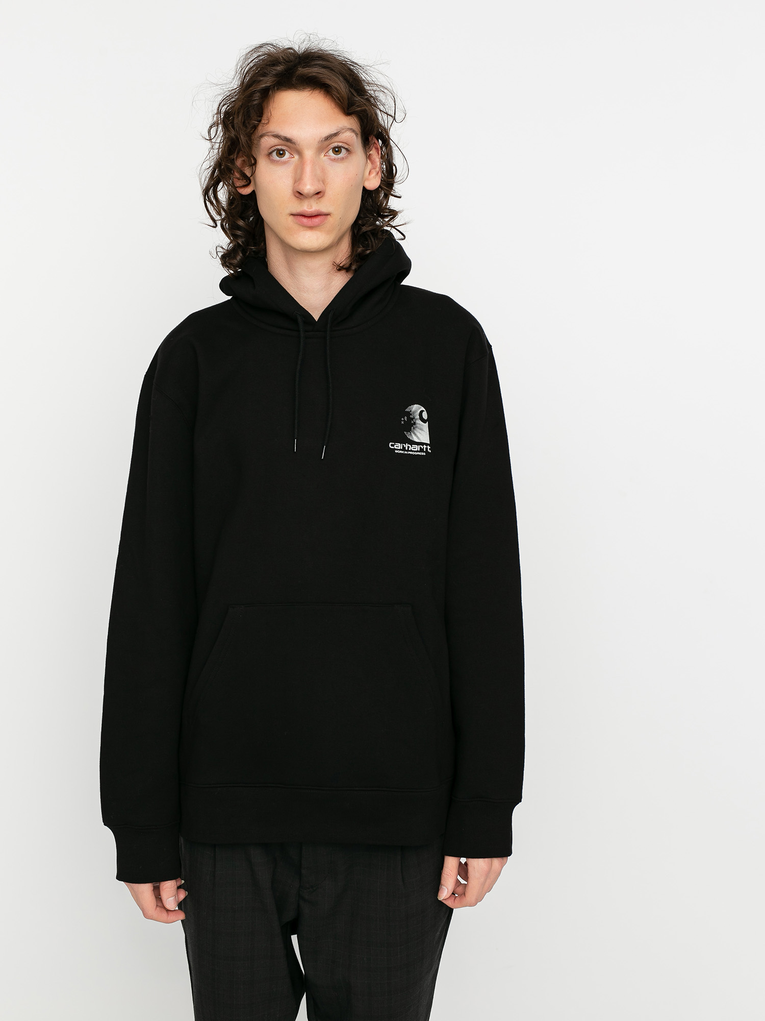 Bluza z kapturem Carhartt WIP Reflective Headlight HD (black/reflective grey)