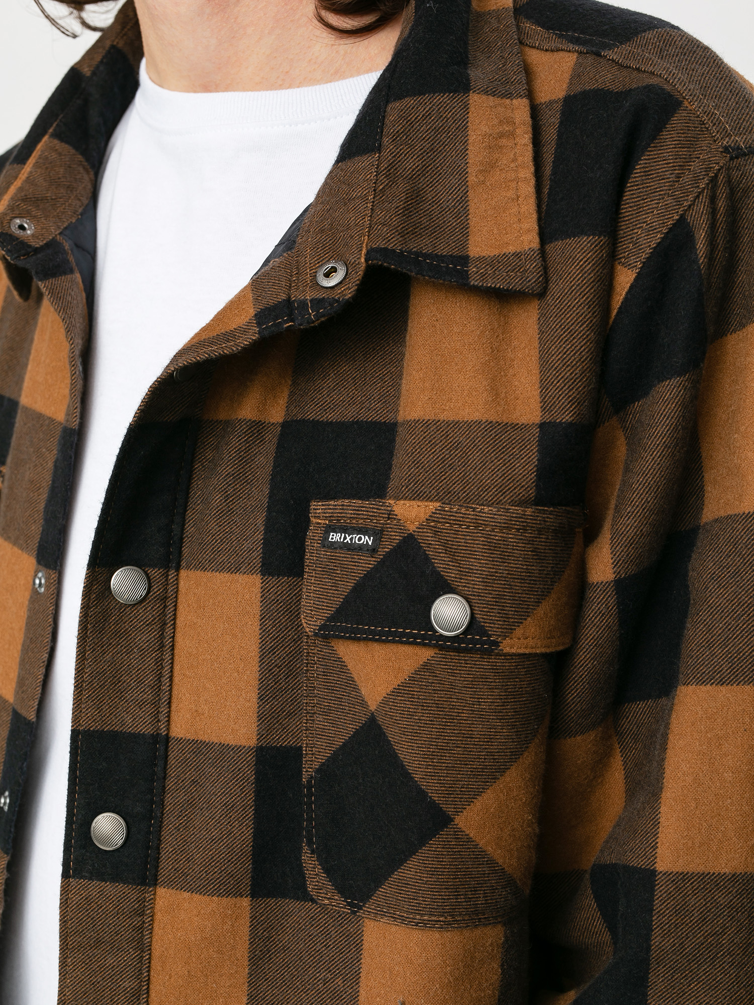 Koszula Brixton Bowery Lined Flannel Ls (navy/copper)