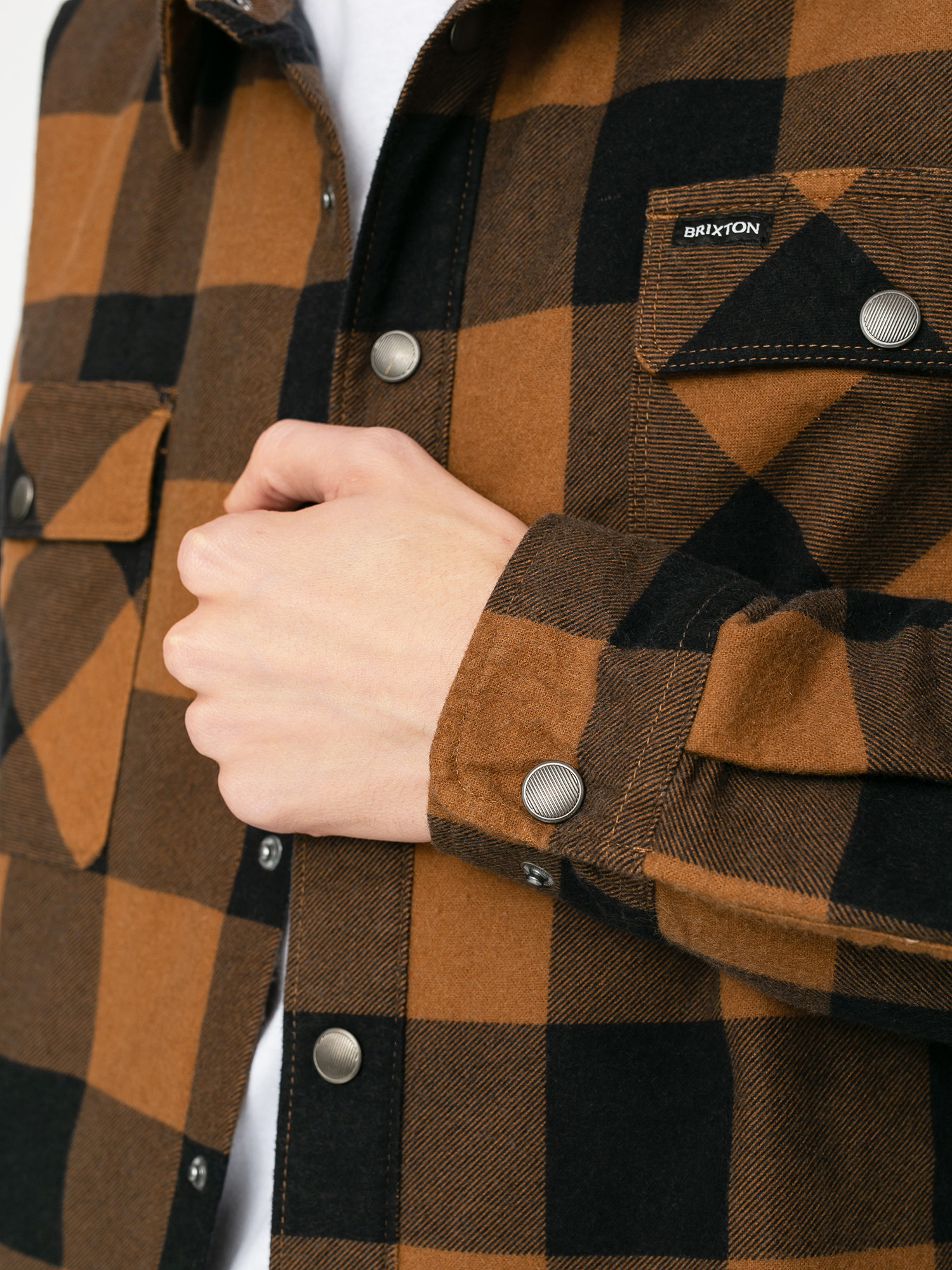 Koszula Brixton Bowery Lined Flannel Ls (navy/copper)