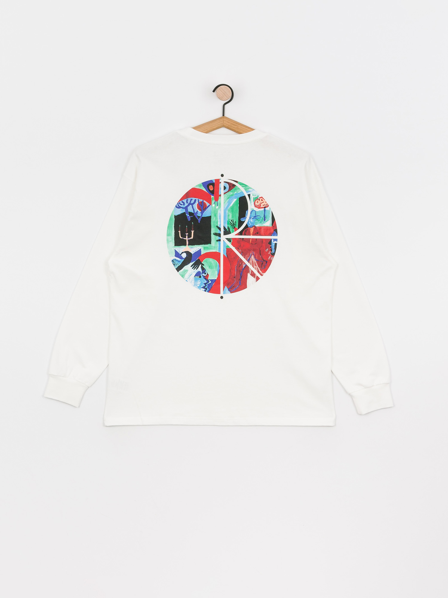 Longsleeve Polar Skate Moth House Fill Logo (white)