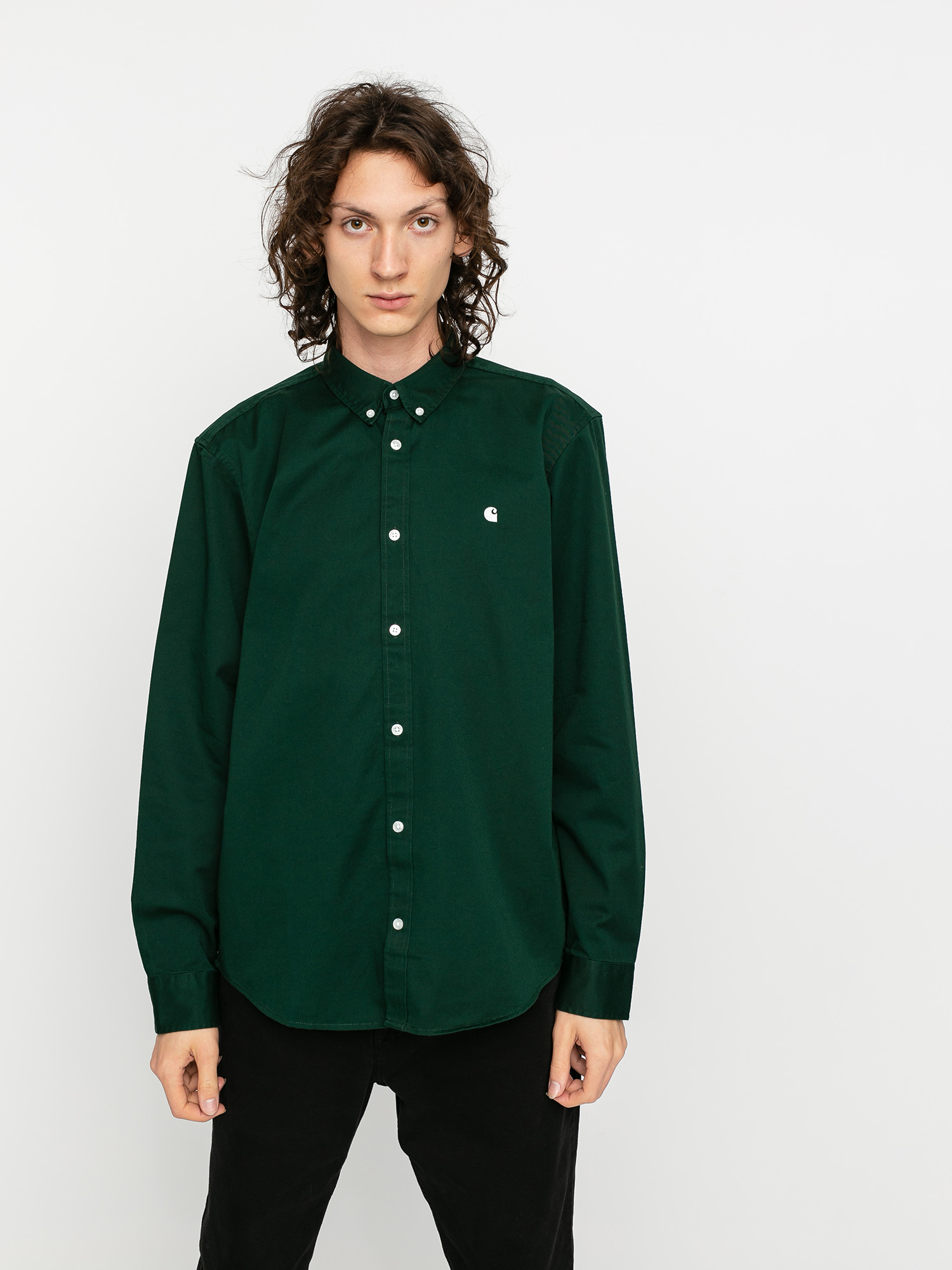 Koszula Carhartt WIP Madison (bottle green/wax)
