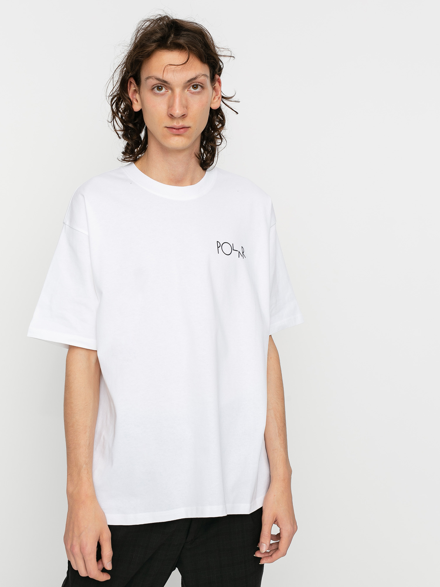 T-shirt Polar Skate Stroke Logo (white)