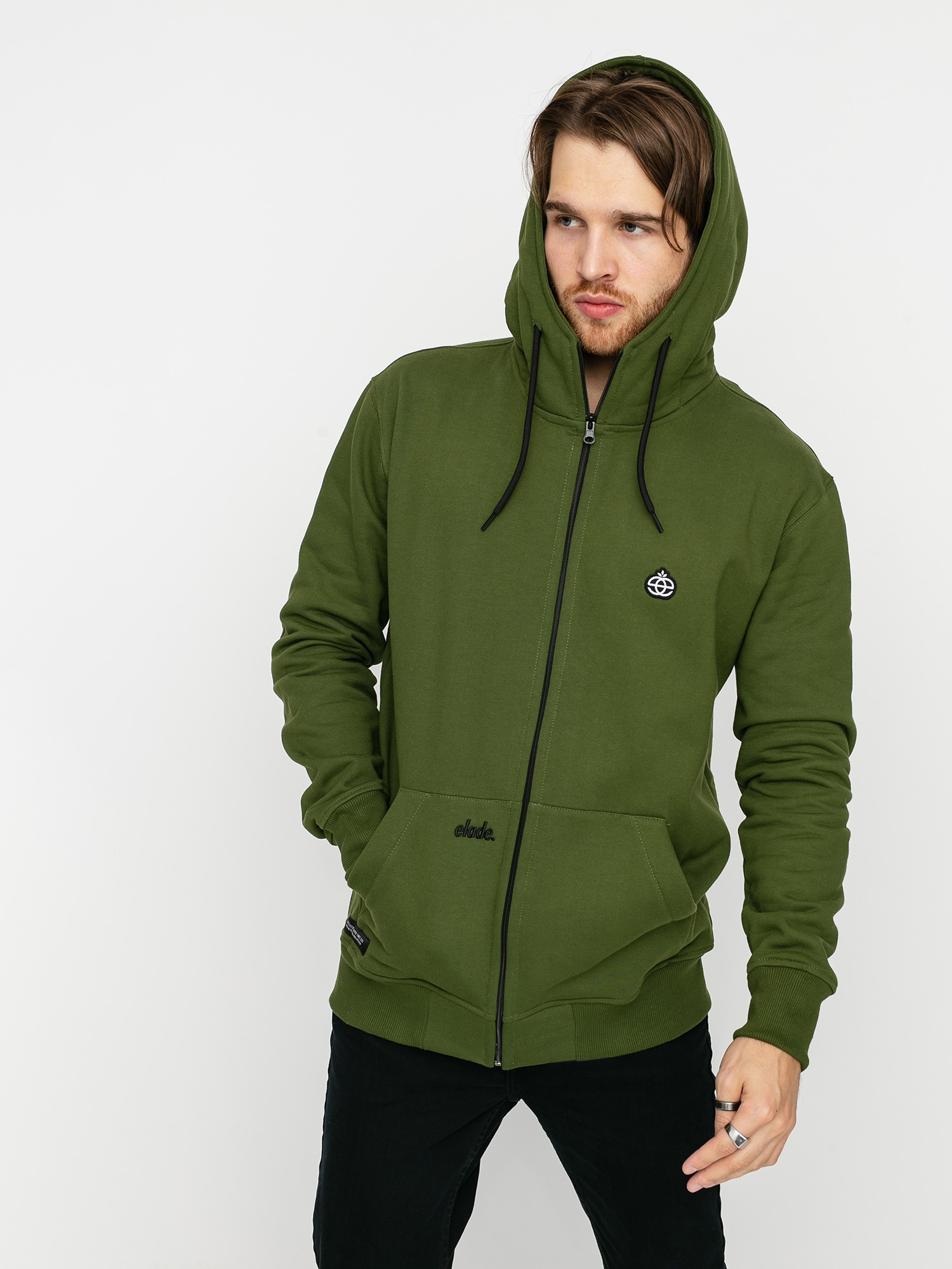 Bluza z kapturem Elade Icon Mini Logo ZHD (olive)