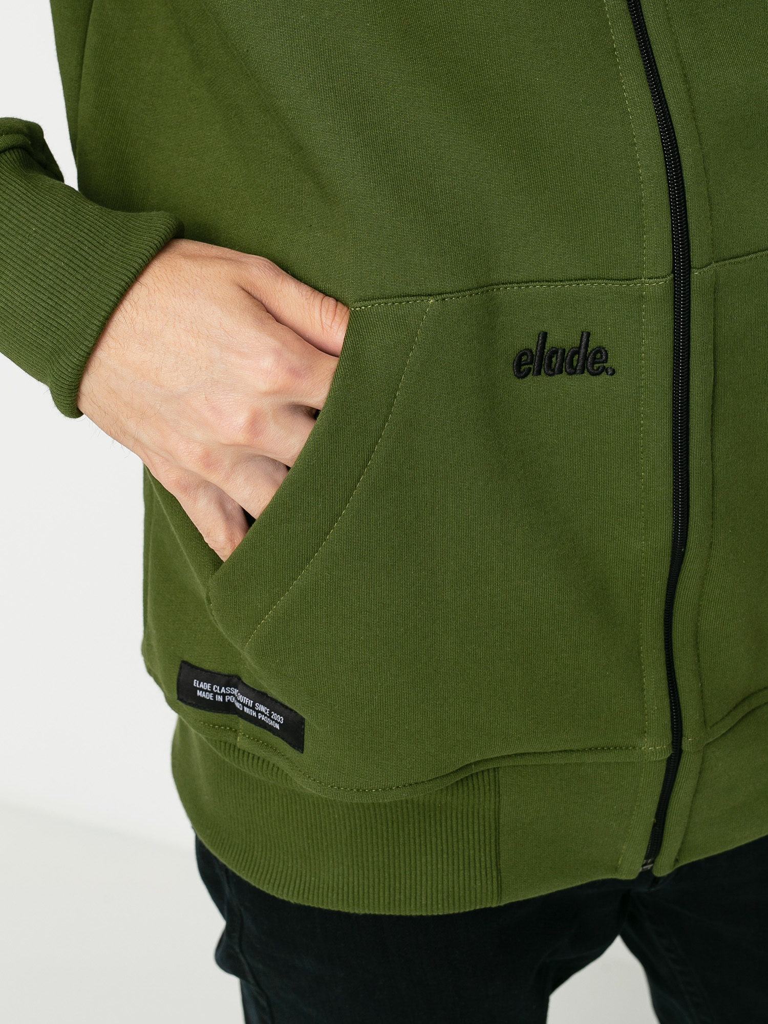 Bluza z kapturem Elade Icon Mini Logo ZHD (olive)