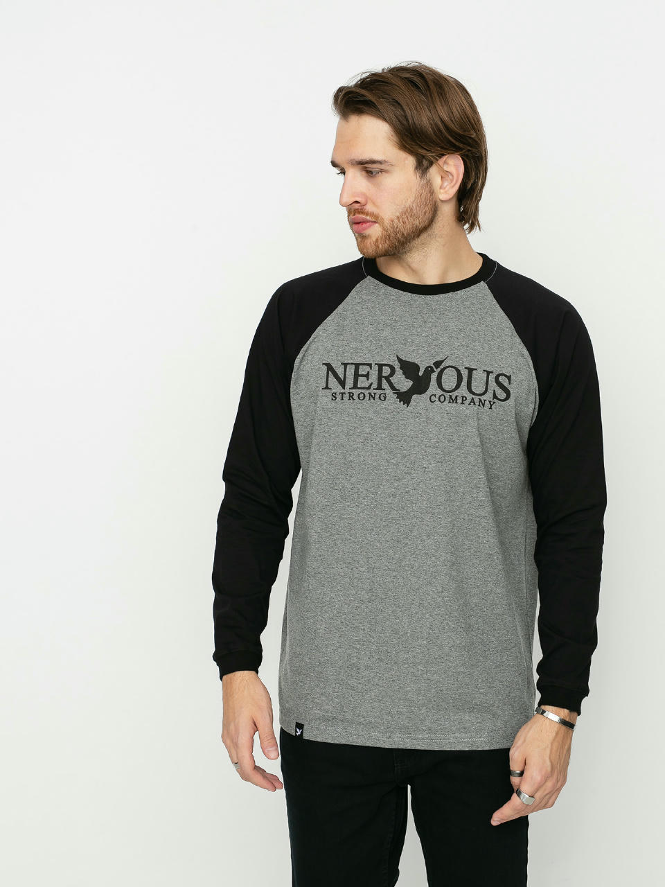 Longsleeve Nervous Classic (grey/black)