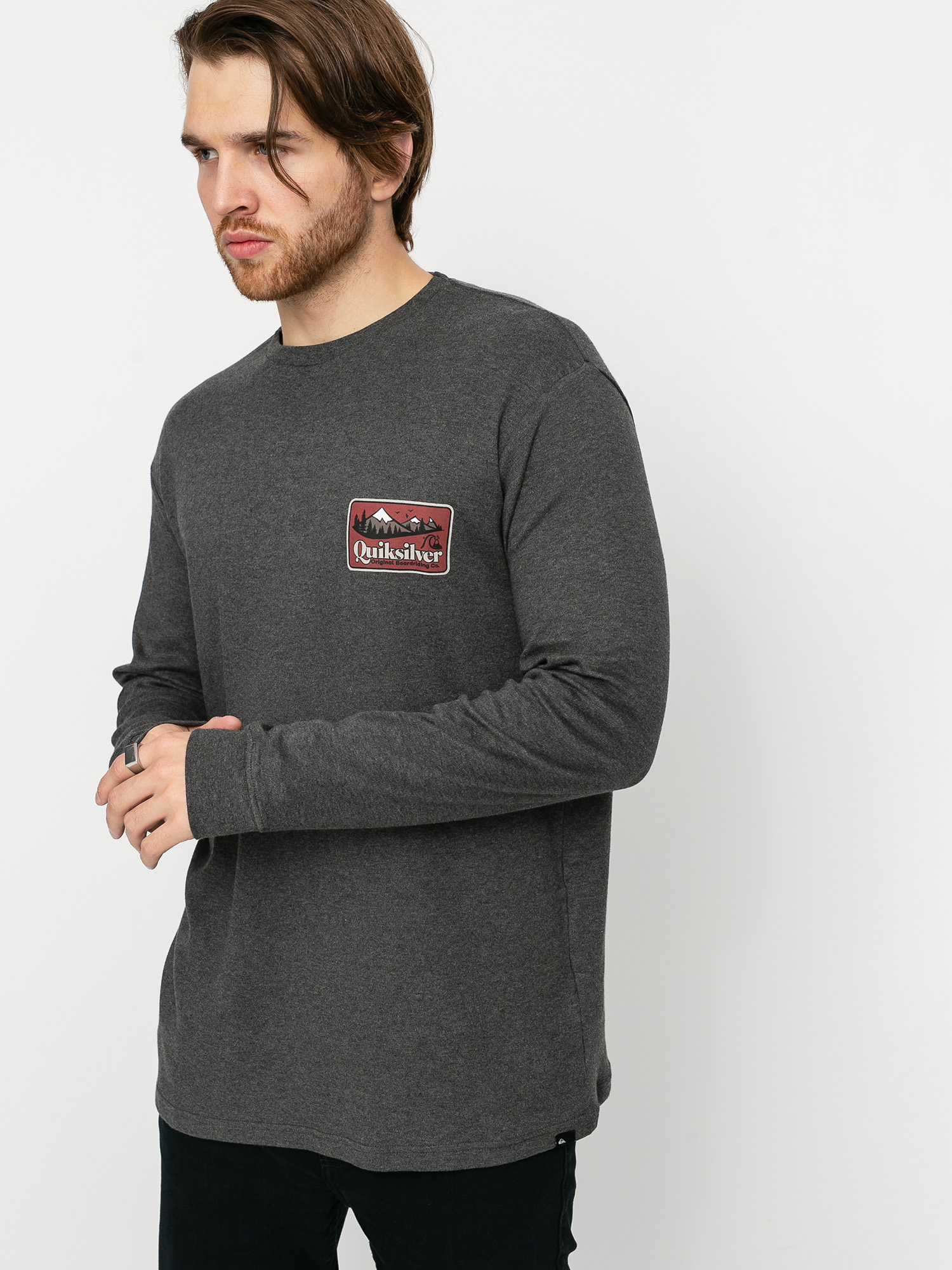 Longsleeve Quiksilver Old Habit (charcoal heather)